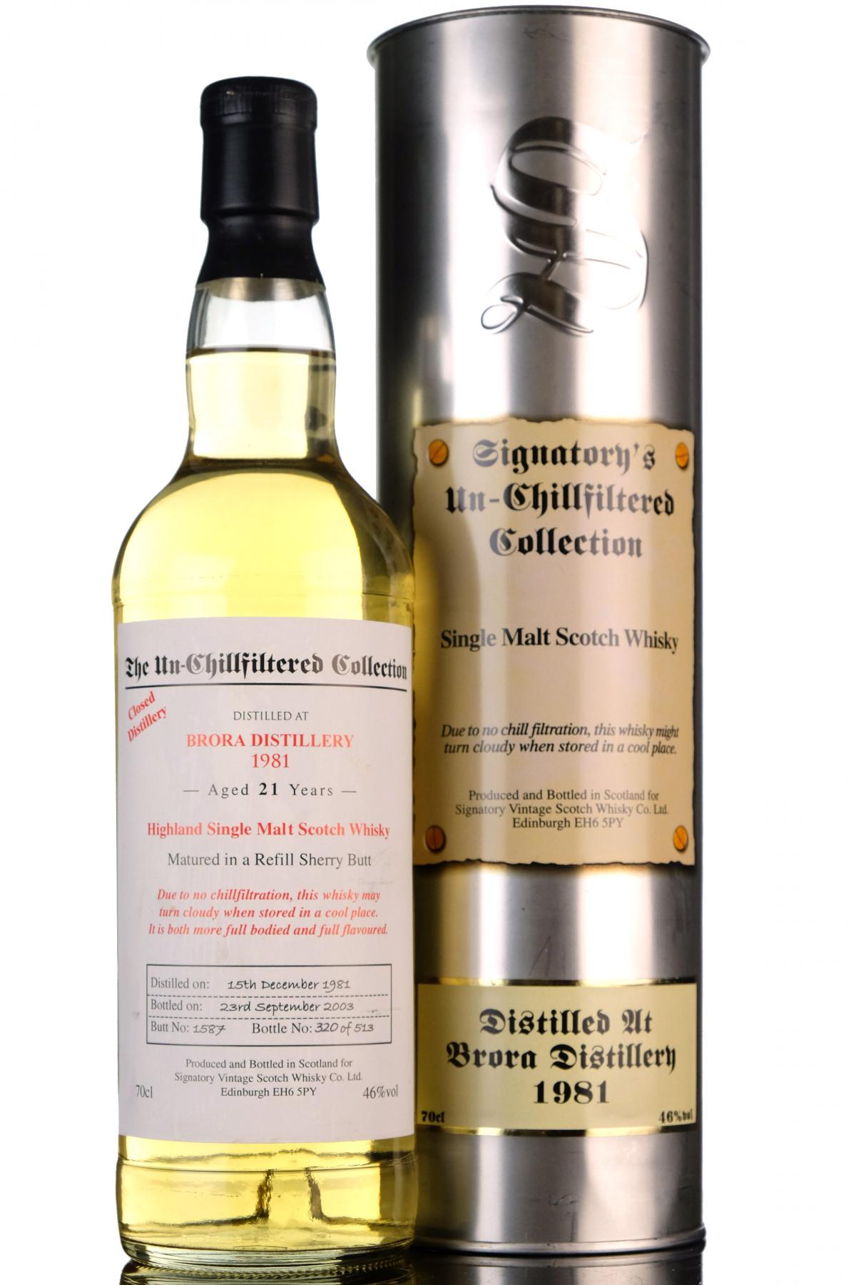 Brora 1981-2003 - 21 Year Old - Signatory Vintage