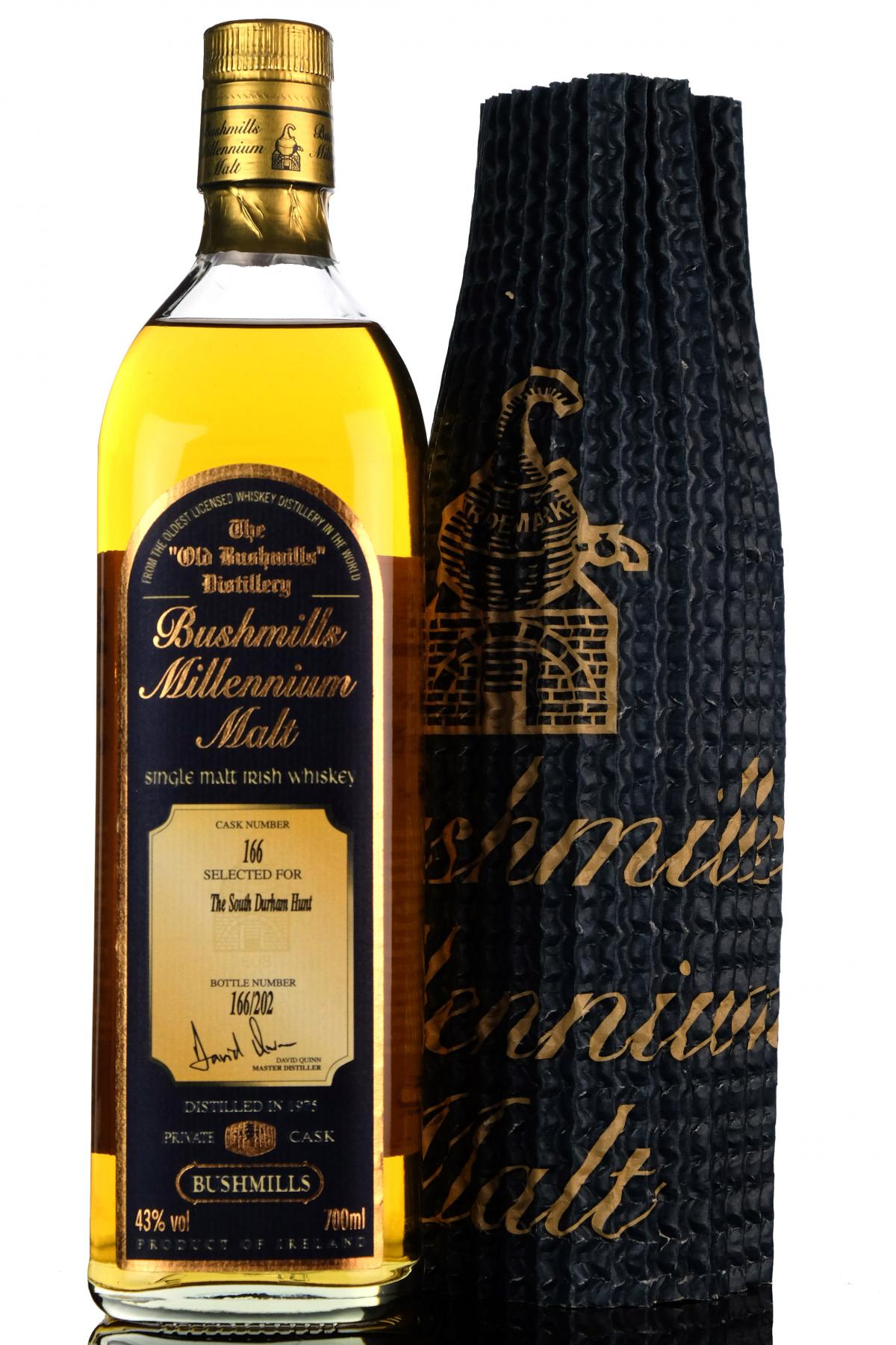 Bushmills 19752000 Millennium Irish Whiskey Single Cask 166