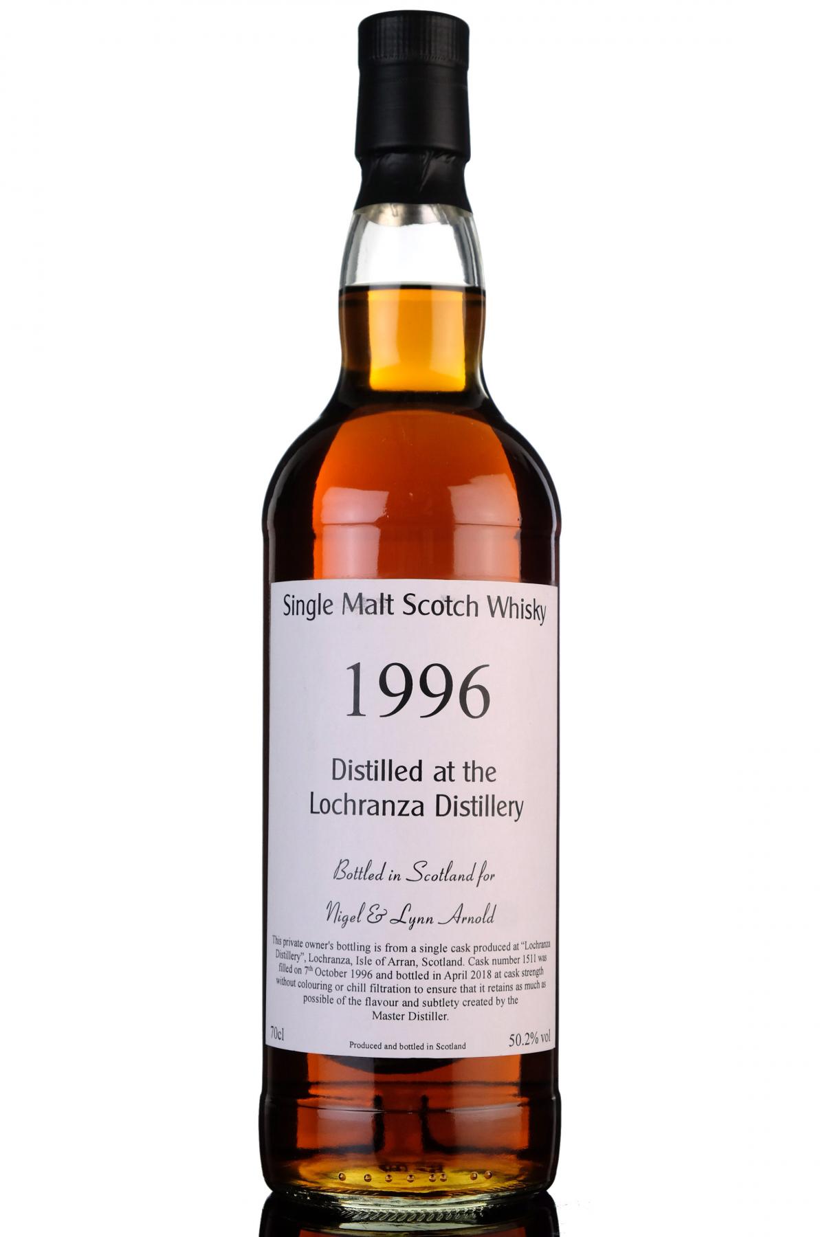 Arran Lochranza 1996-2018 - Private Cask Bottling