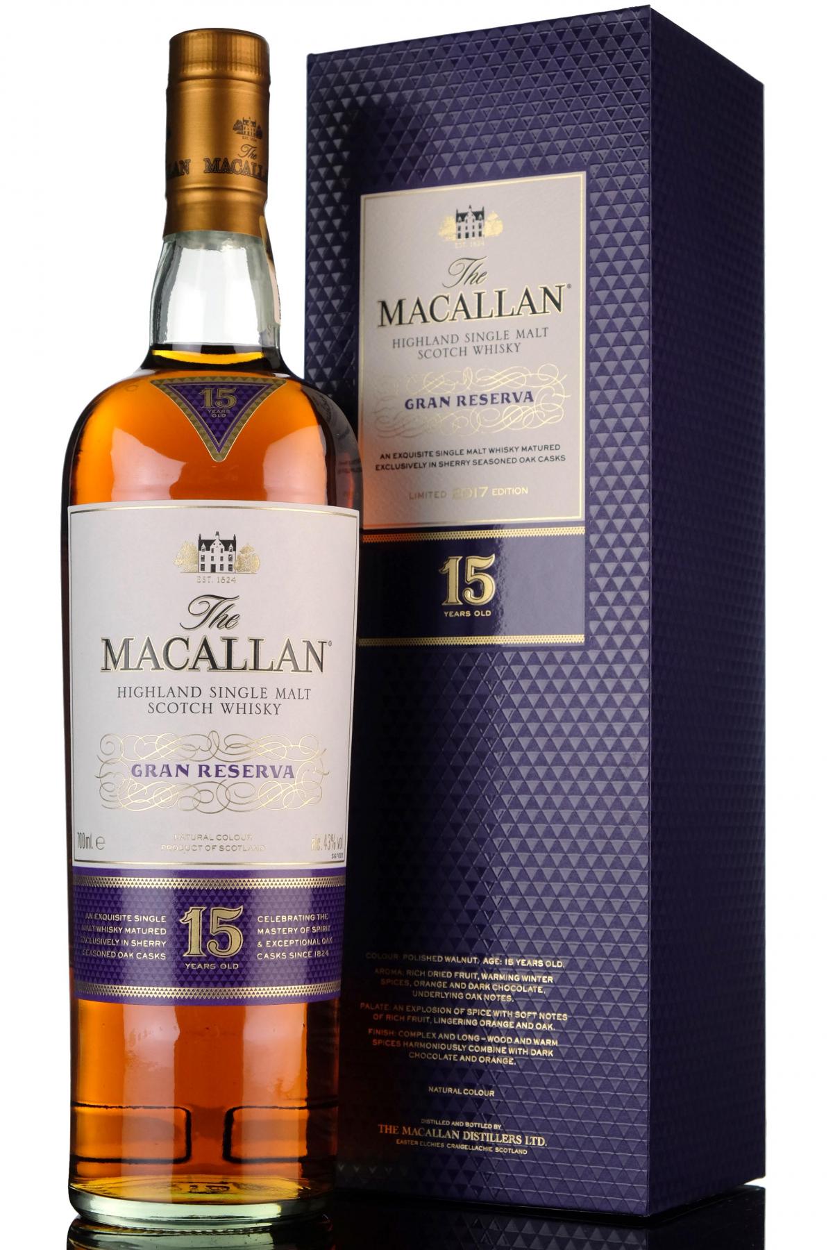 Macallan 15 Year Old - Gran Reserva