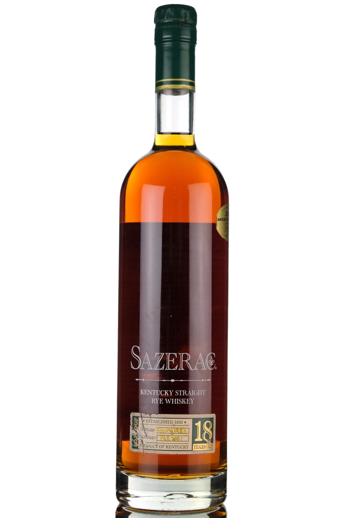 Sazerac 1983-2001 - 18 Year Old - Kentucky Straight Rye Whiskey