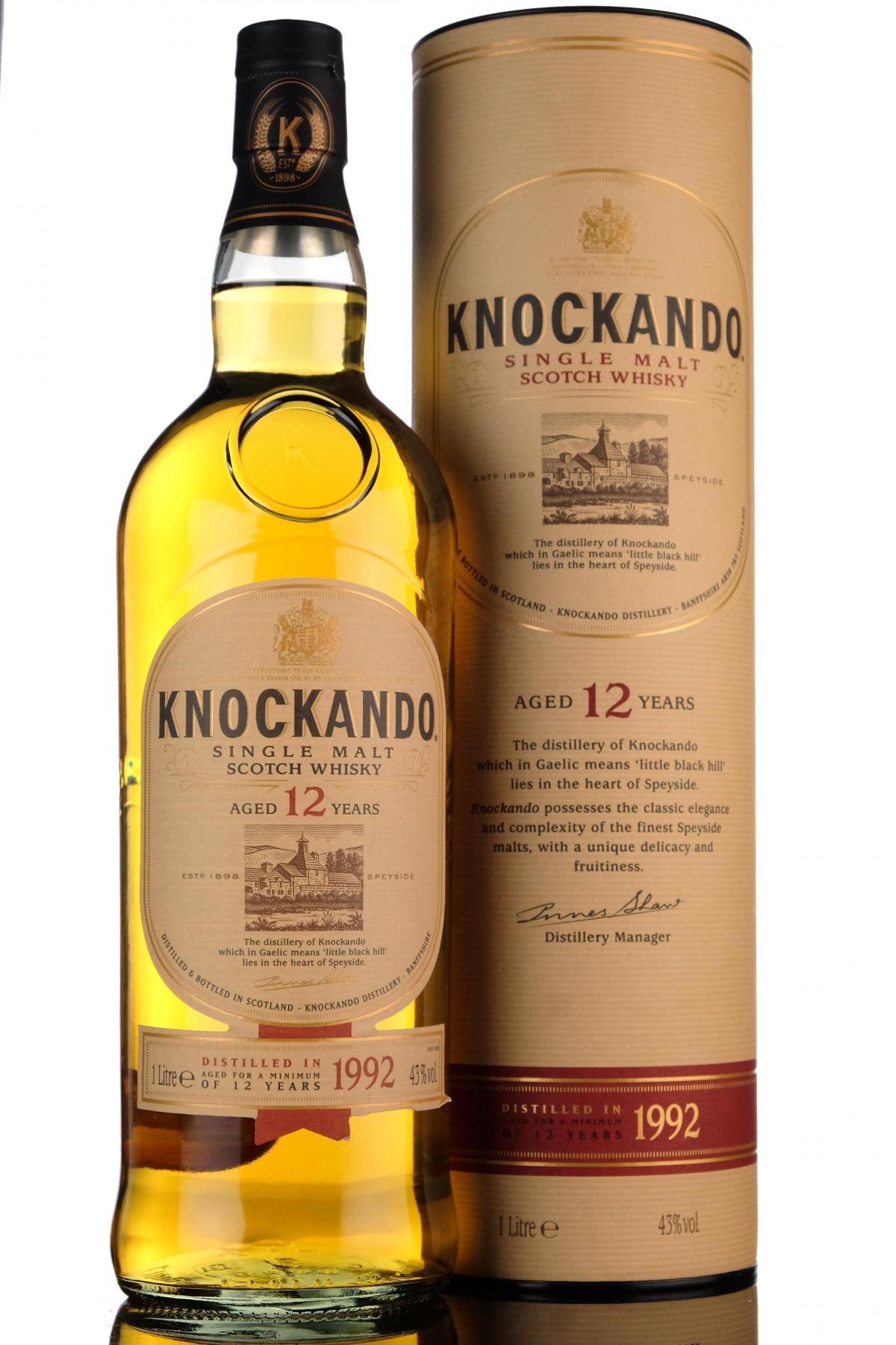 Knockando 1992 - 12 Year Old - 1 Litre