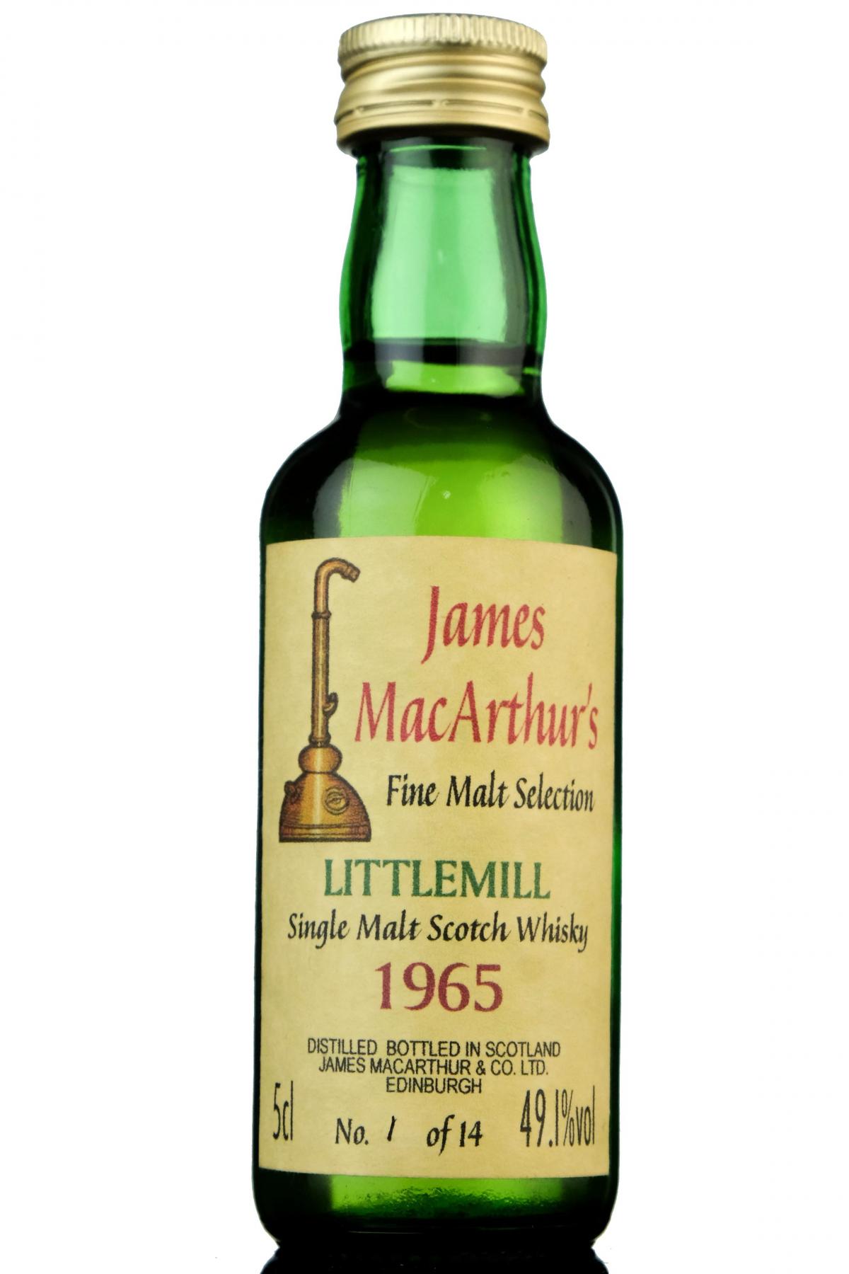 Littlemill 1965 - James MacArthur - Fine Malt Selection Miniature - No.1