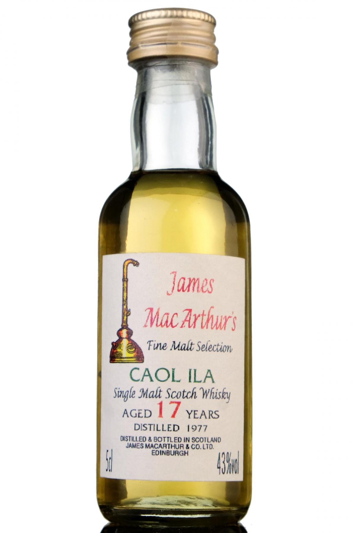 Caol Ila 1977 - 17 Year Old - James MacArthur - Fine Malt Selection Miniature