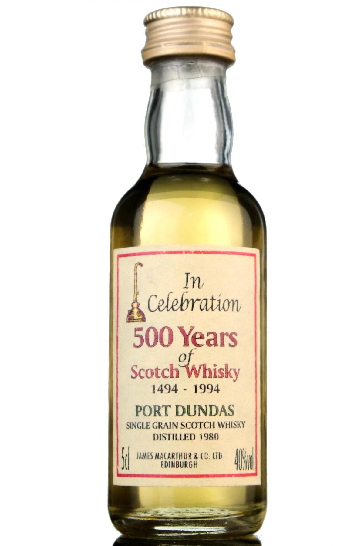 Port Dundas 1980 - Celebrating 500 Years - James MacArthur Miniature