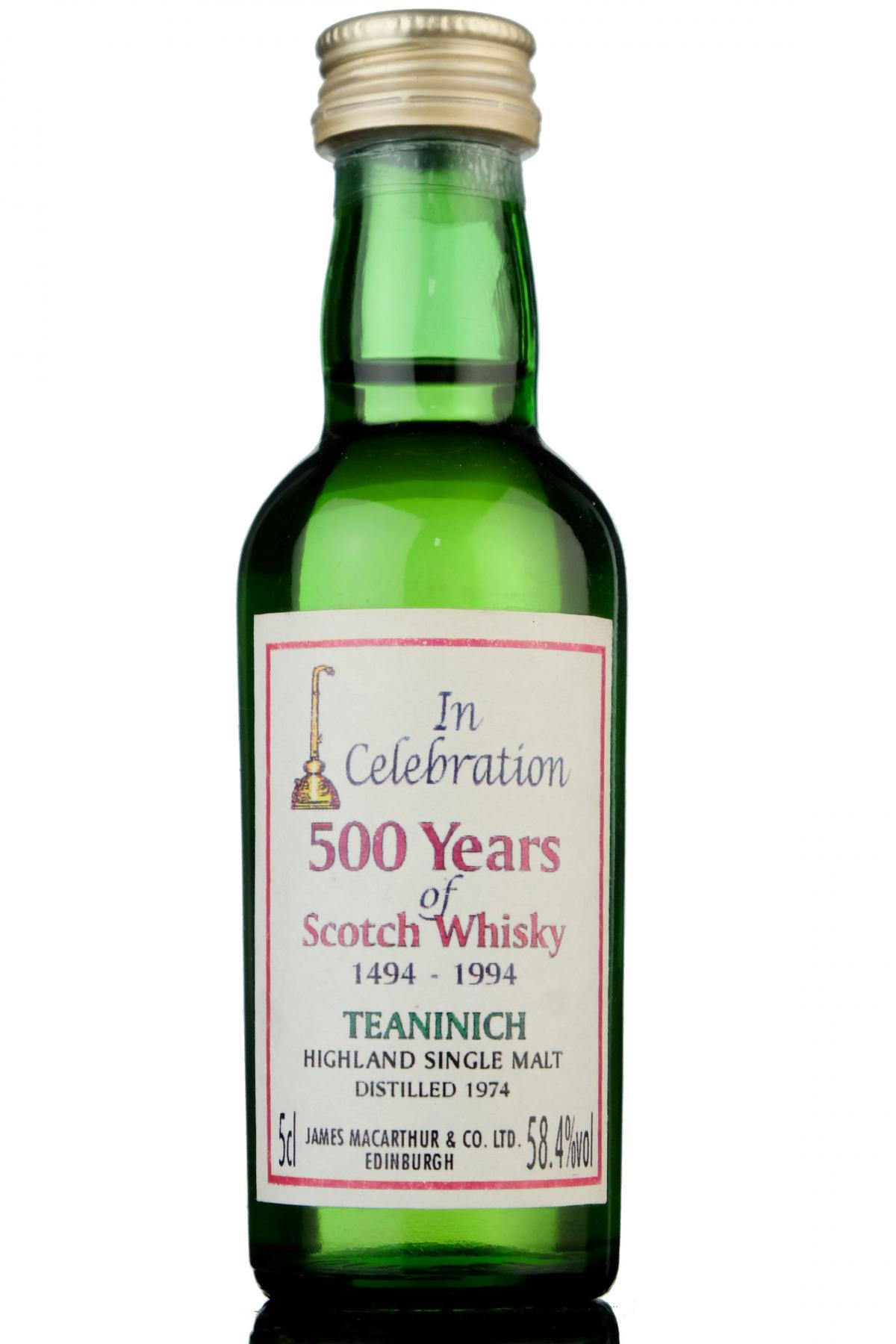 Teaninich 1974 - Celebrating 500 Years - James MacArthur Miniature