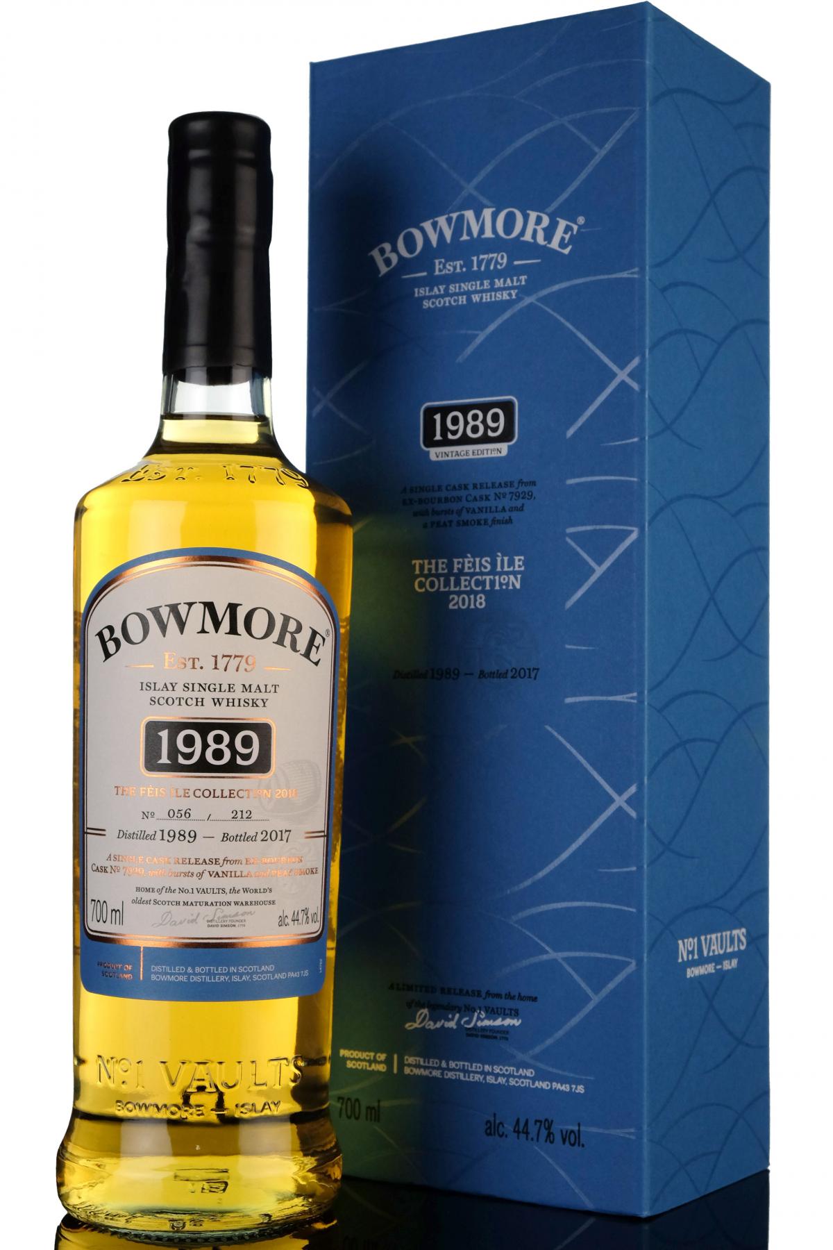 Bowmore 1989-2017 - Single Cask 7929 - Festival 2018