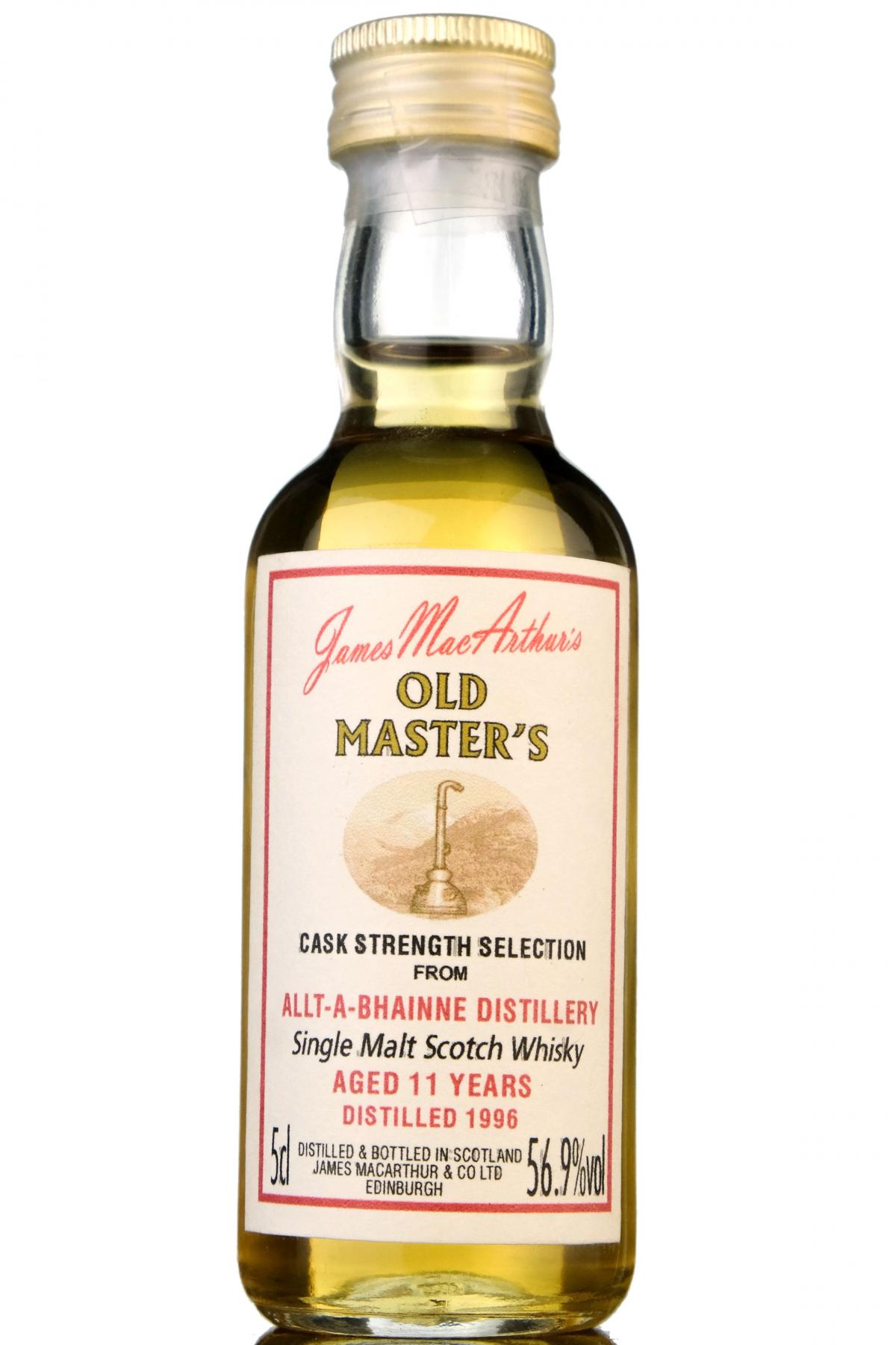 Allt A Bhainne 1996 - 11 Year Old - James MacArthur - Old Masters Miniature