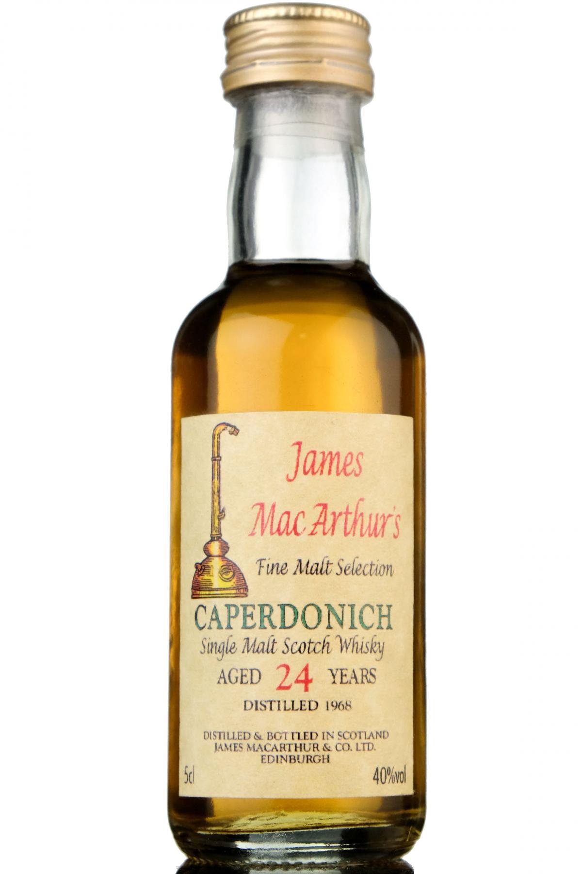 Caperdonich 1968 - 24 Year Old - James MacArthur - Fine Malt Selection Miniature