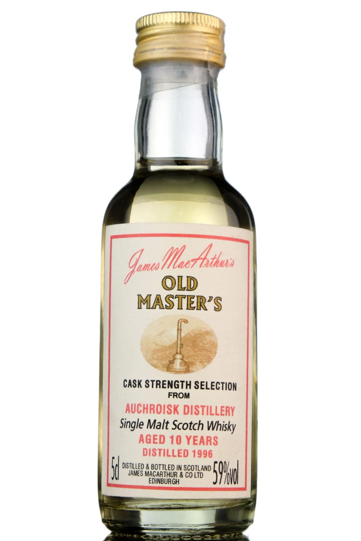 Auchroisk 1996 - 10 Year Old - James MacArthur - Old Masters Miniature