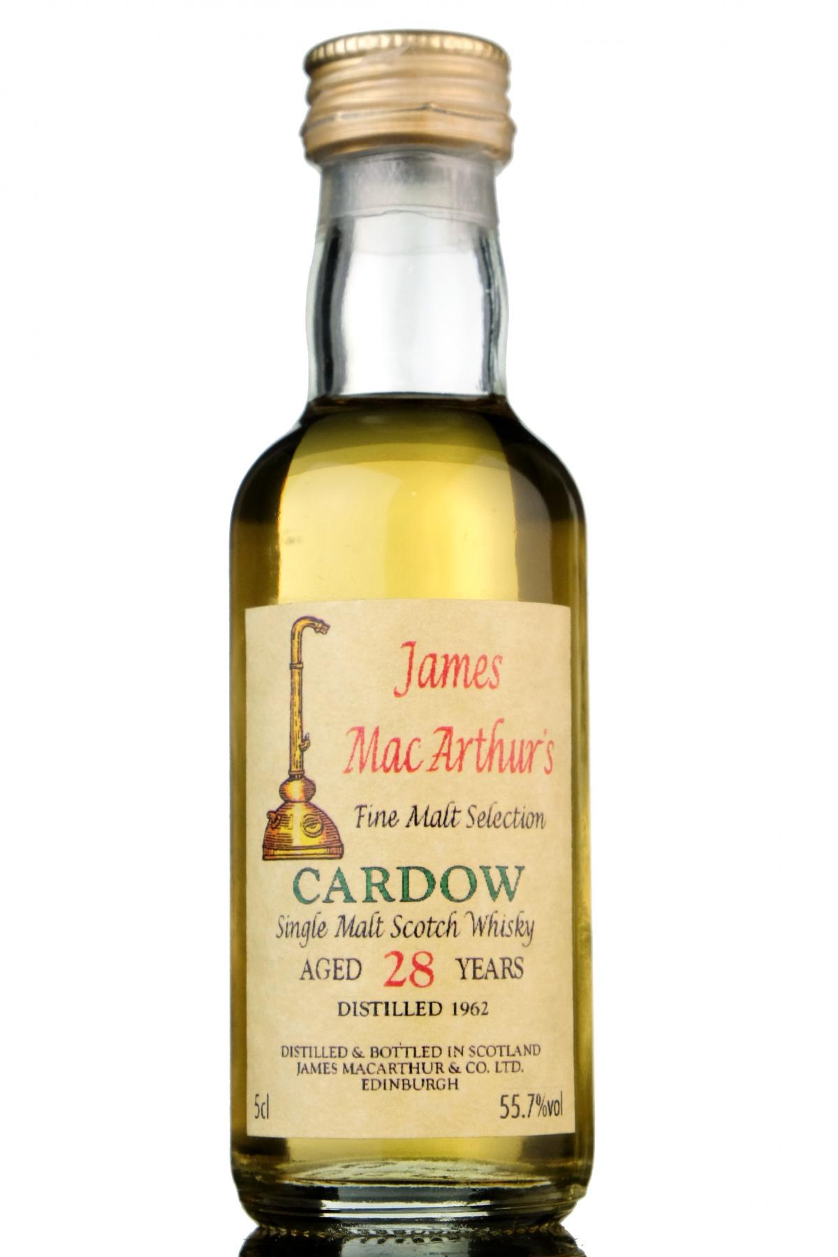 Cardow 1962 - 28 Year Old - James MacArthur - Fine Malt Selection Miniature