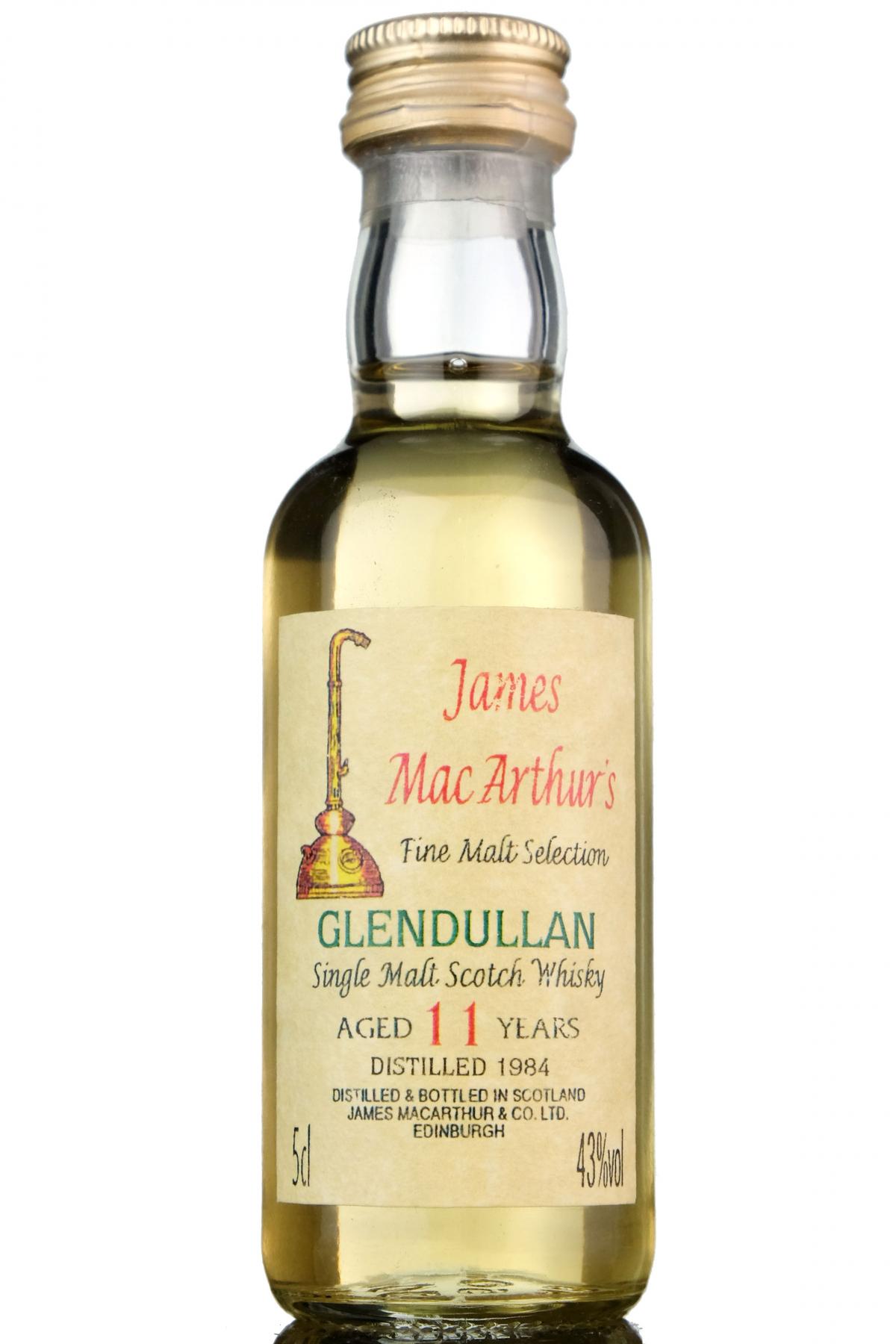 Glendullan 1984 - 11 Year Old - James MacArthur - Fine Malt Selection Miniature