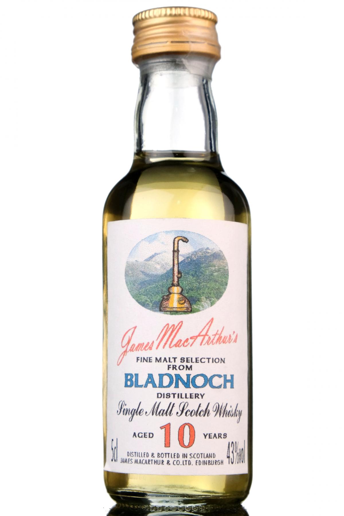 Bladnoch 10 Year Old - James MacArthur - Fine Malt Selection Miniature
