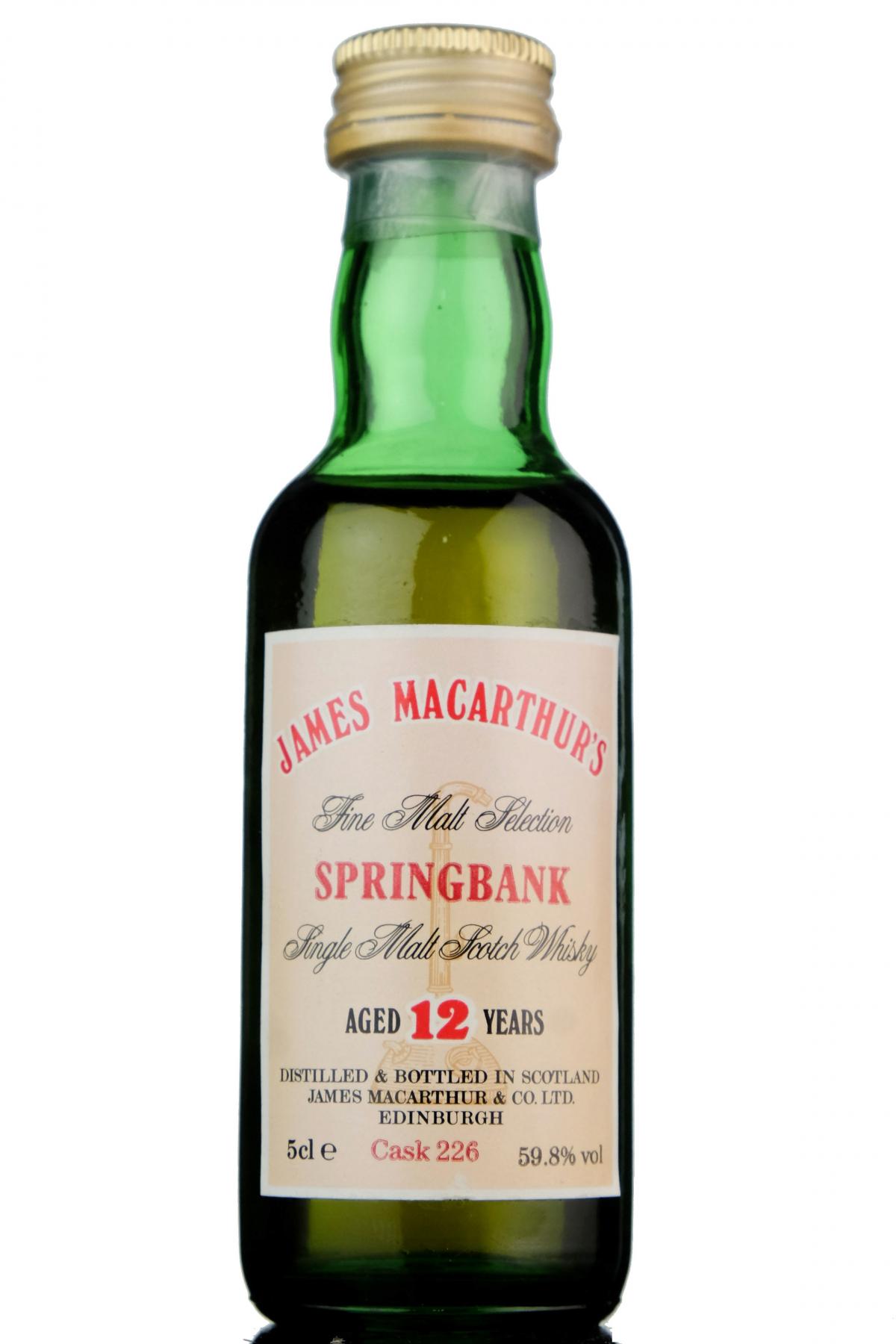 Springbank 12 Year Old - James MacArthur - Fine Malt Selection Miniature