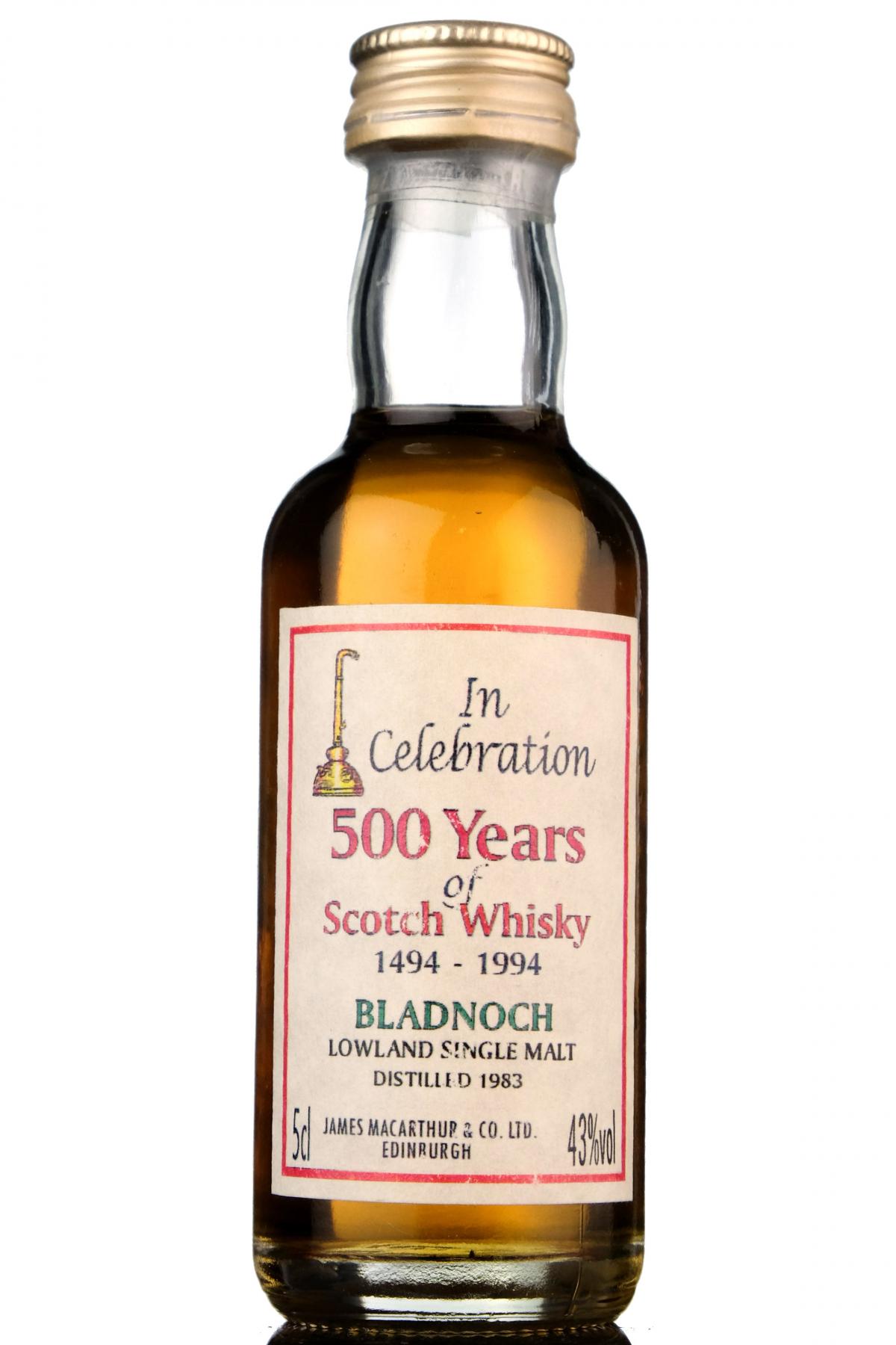 Bladnoch 1983 - Celebrating 500 Years - James MacArthur Miniature