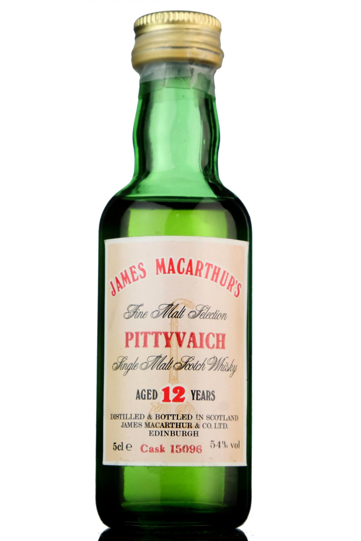 Pittyvaich 12 Year Old - James MacArthur - Fine Malt Selection Miniature