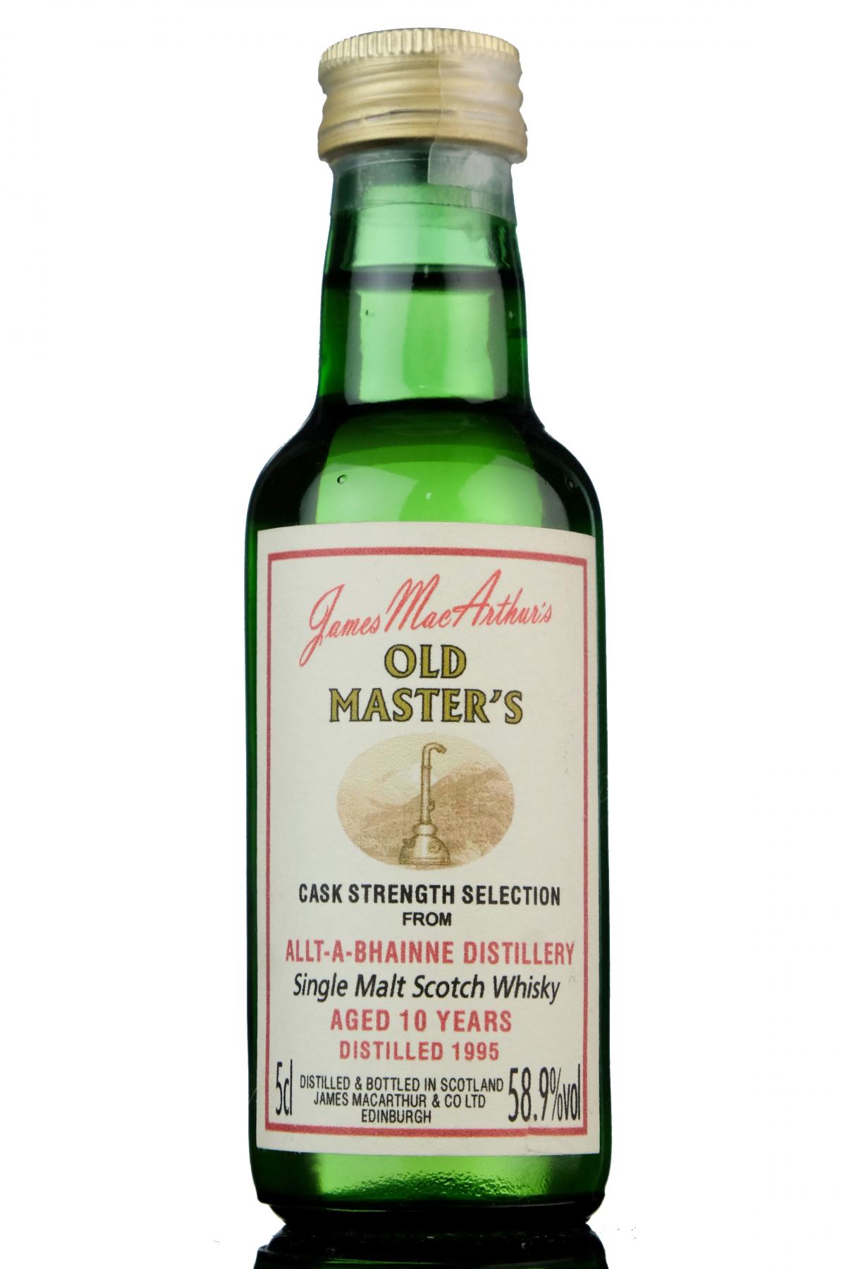 Allt A Bhainne 1995 - 10 Year Old - James MacArthur - Old Masters Miniature