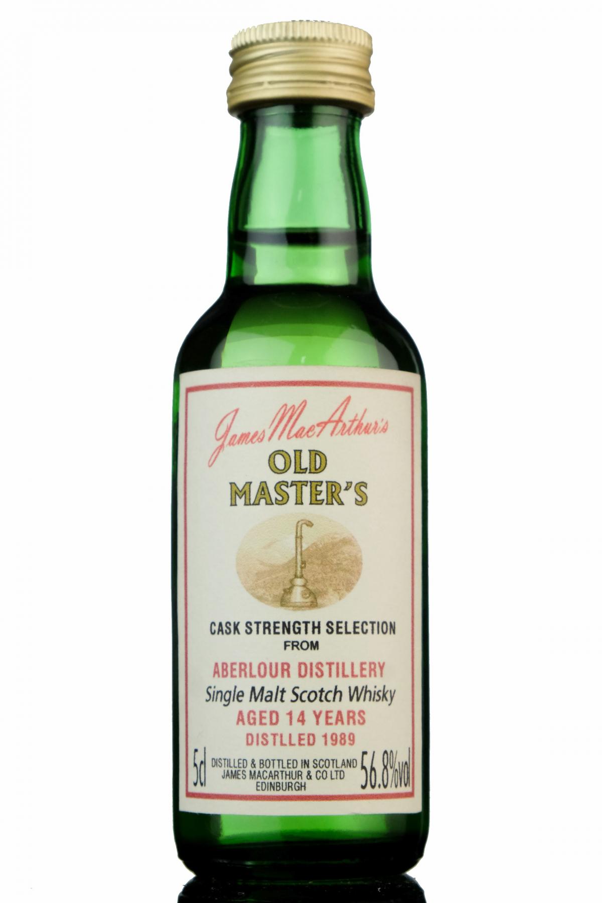 Aberlour 1989 - 14 Year Old - James MacArthur - Old Masters Miniature