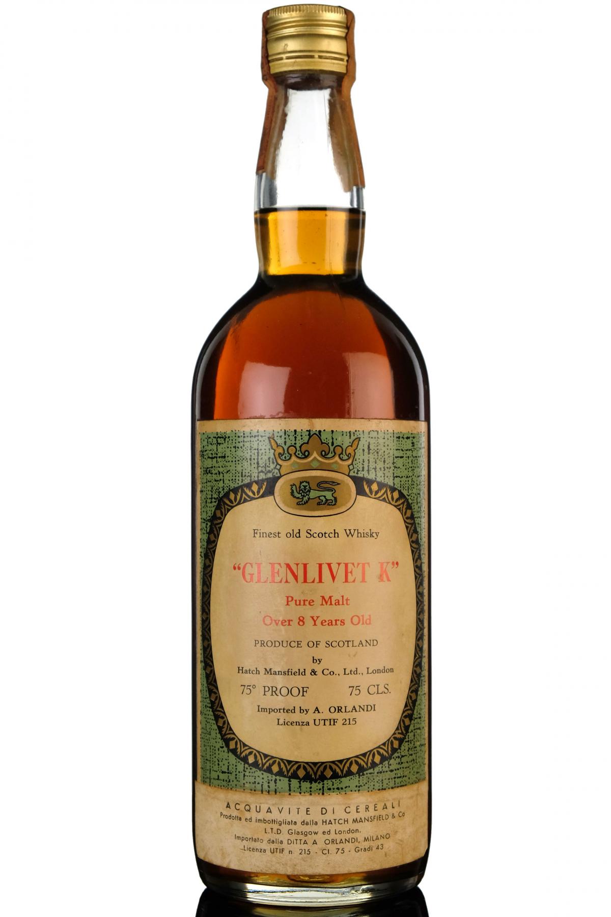 Glenlivet K 8 Pure Malt Circa 1970