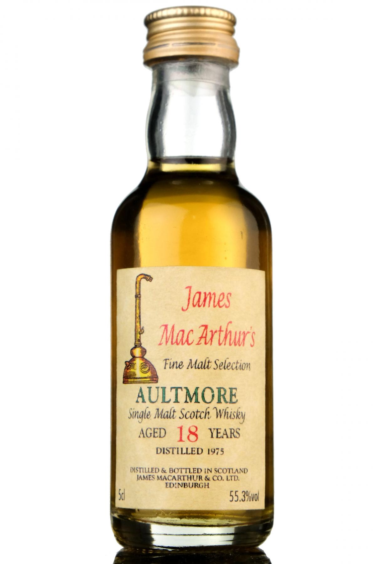 Aultmore 1975 - 18 Year Old - James MacArthur - Fine Malt Selection Miniature
