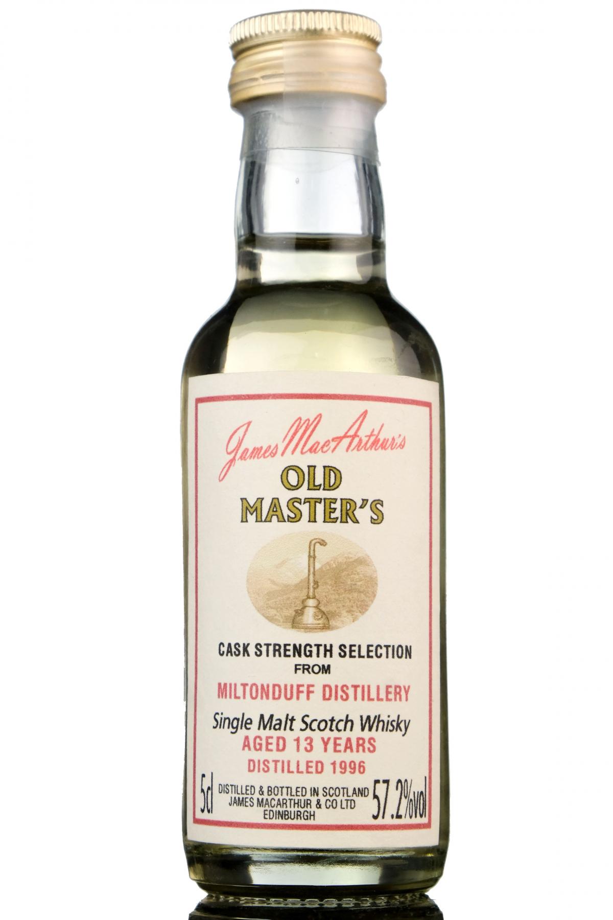 Miltonduff 1996 - 13 Year Old - James MacArthur - Old Masters Miniature