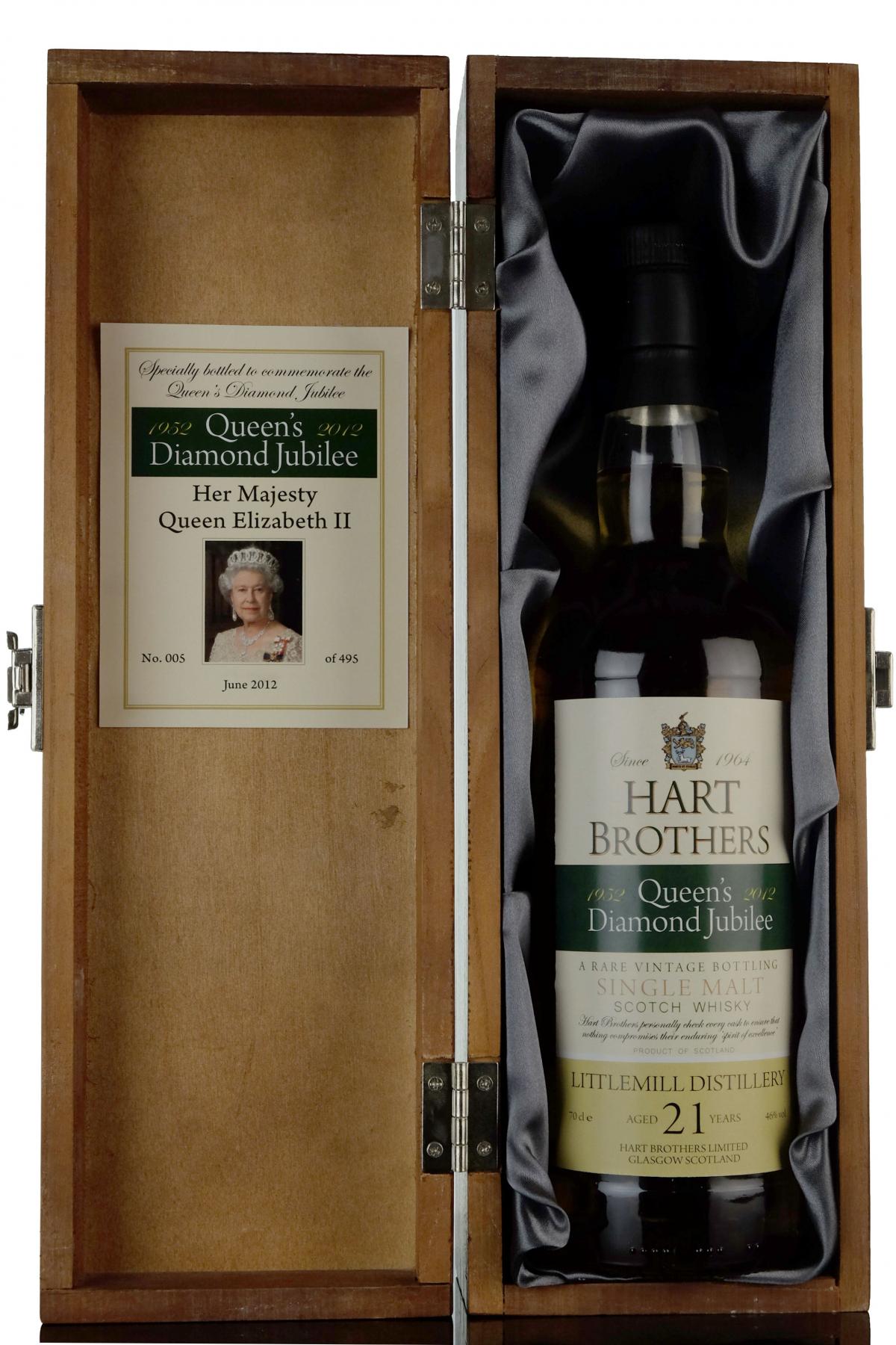 Littlemill 21 Year Old - Hart Brothers - Queens Diamond Jubilee