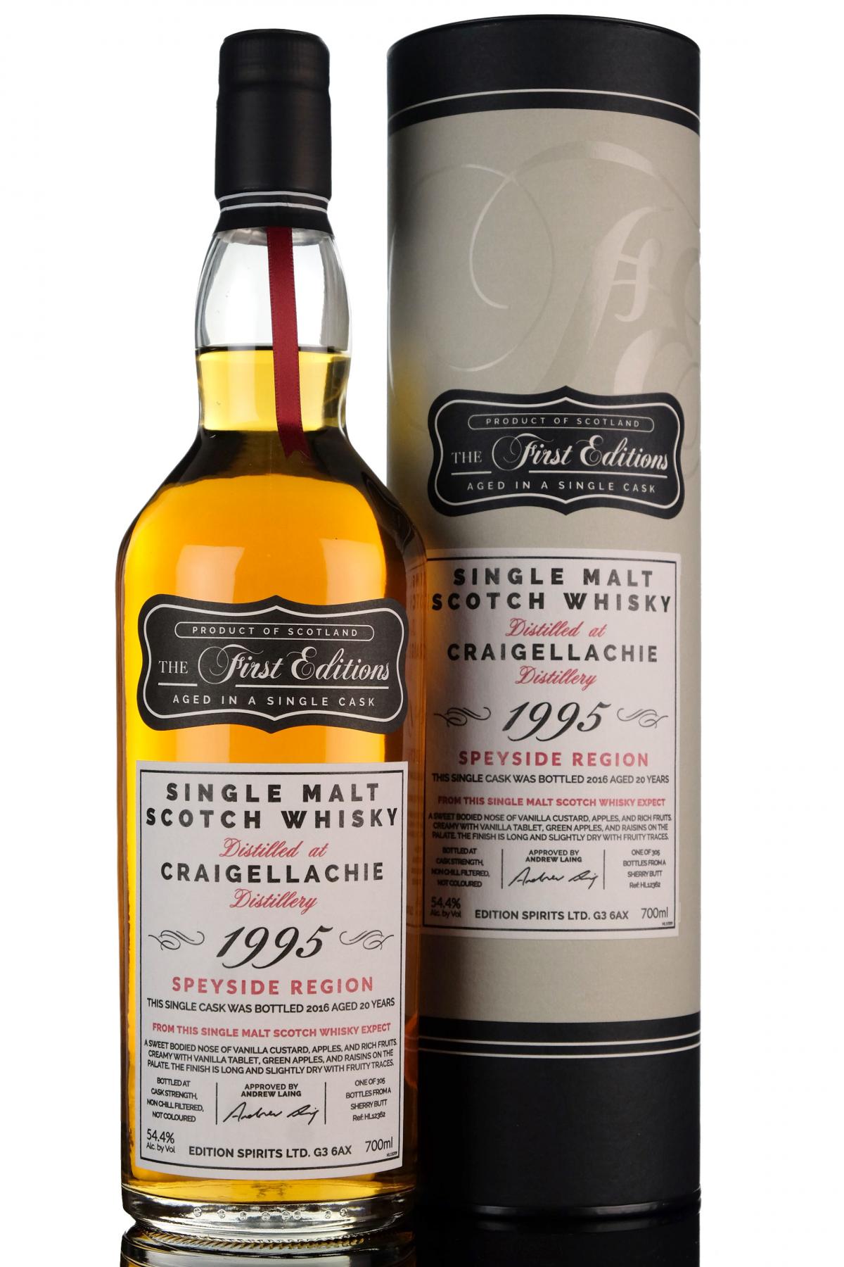 Craigellachie 1995-2016 - 20 Year Old - The First Editions