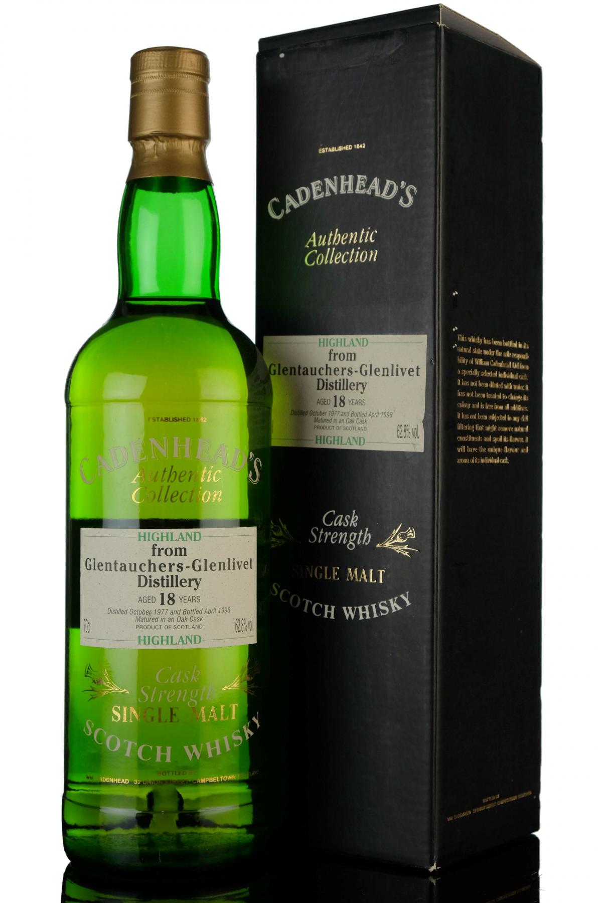 Glentauchersglenlivet 1977 - 1996 18 Cadenheads Authentic Collection