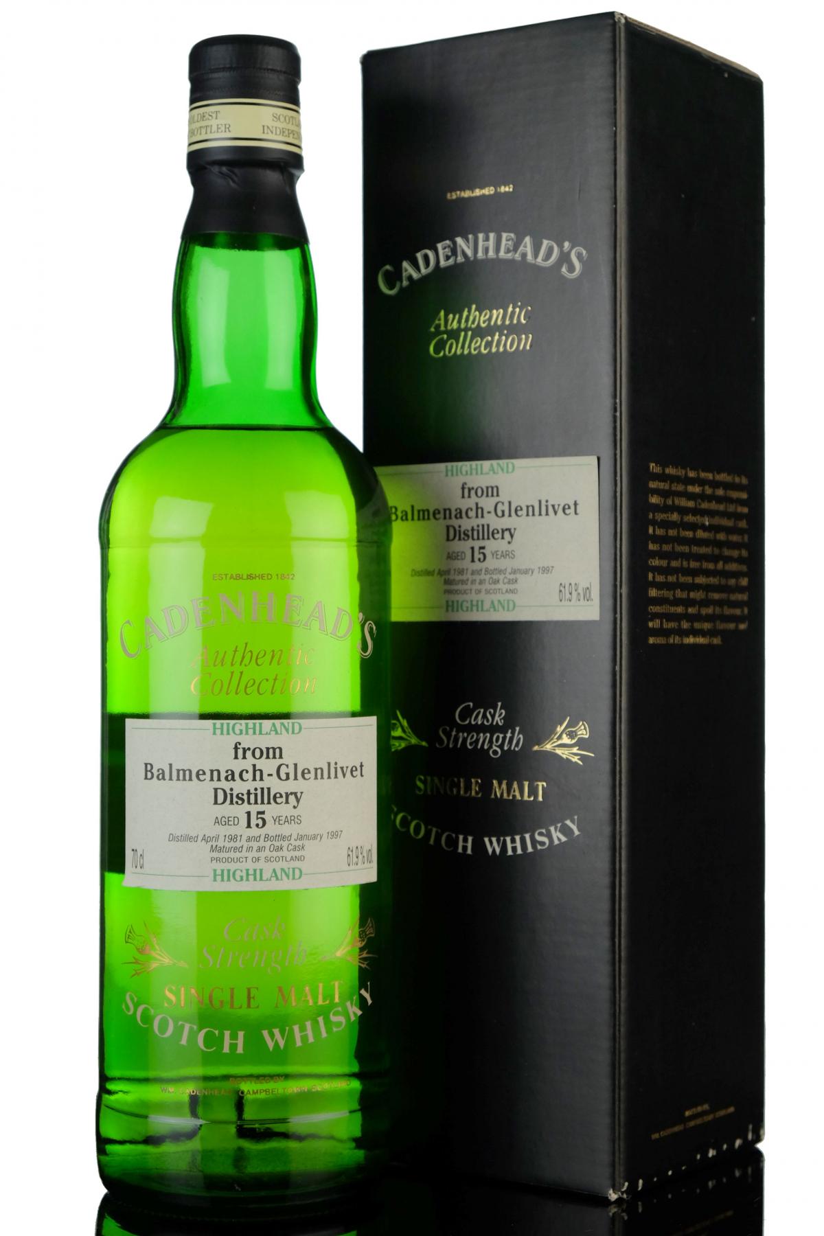 Balmenachglenlivet 1981 - 1997 15 Cadenheads Authentic Collection