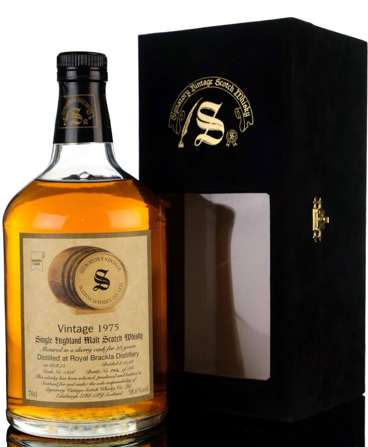 Royal Brackla 1975-1998 - 23 Year Old - Signatory Vintage