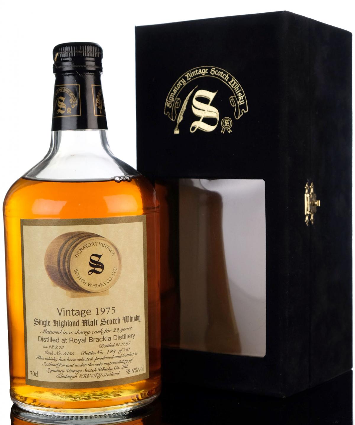 Royal Brackla 1975-1997 - 22 Year Old - Signatory Vintage