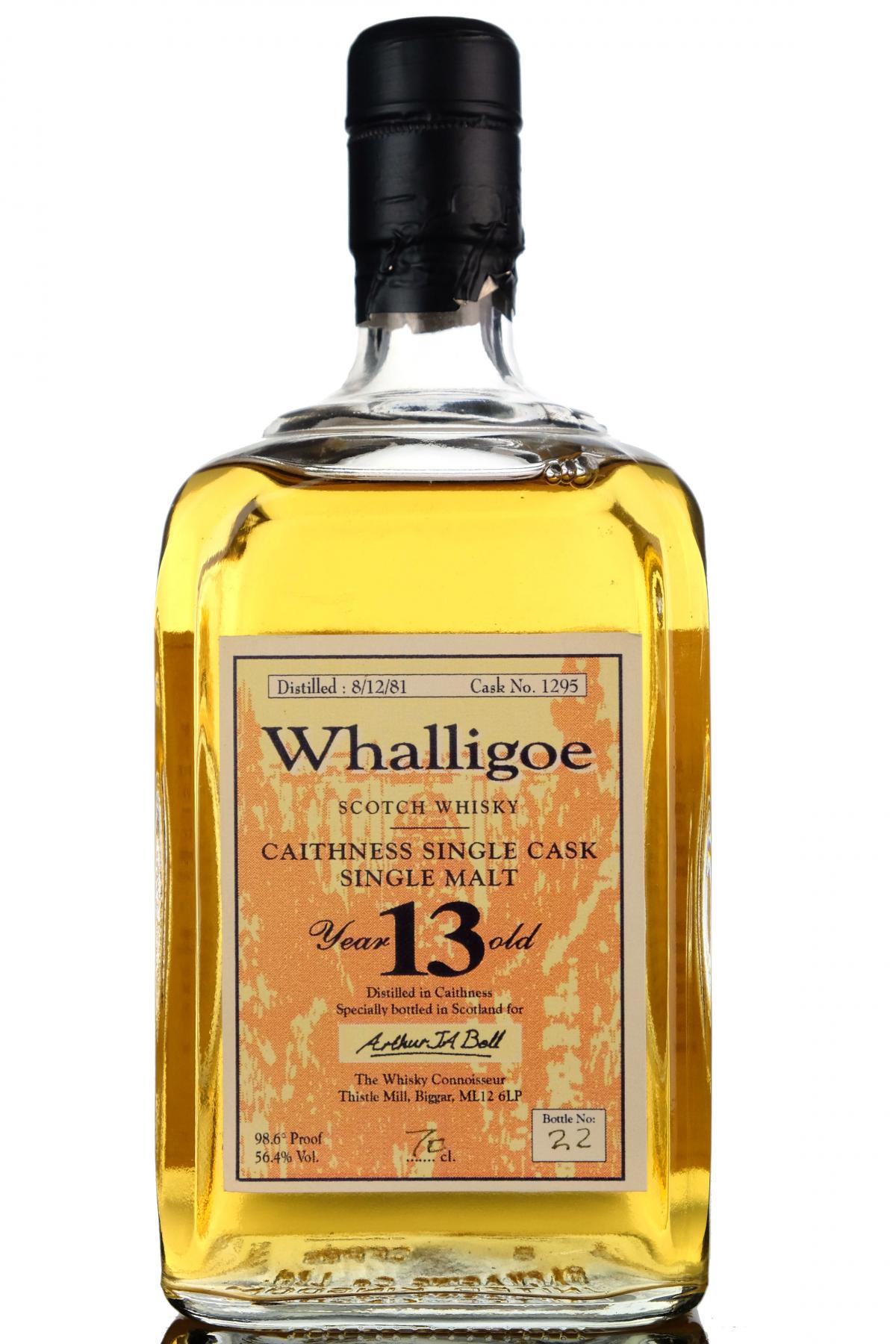 Whalligoe Old Pulteney 1981 13 Year Old The Whisky Connoisseur