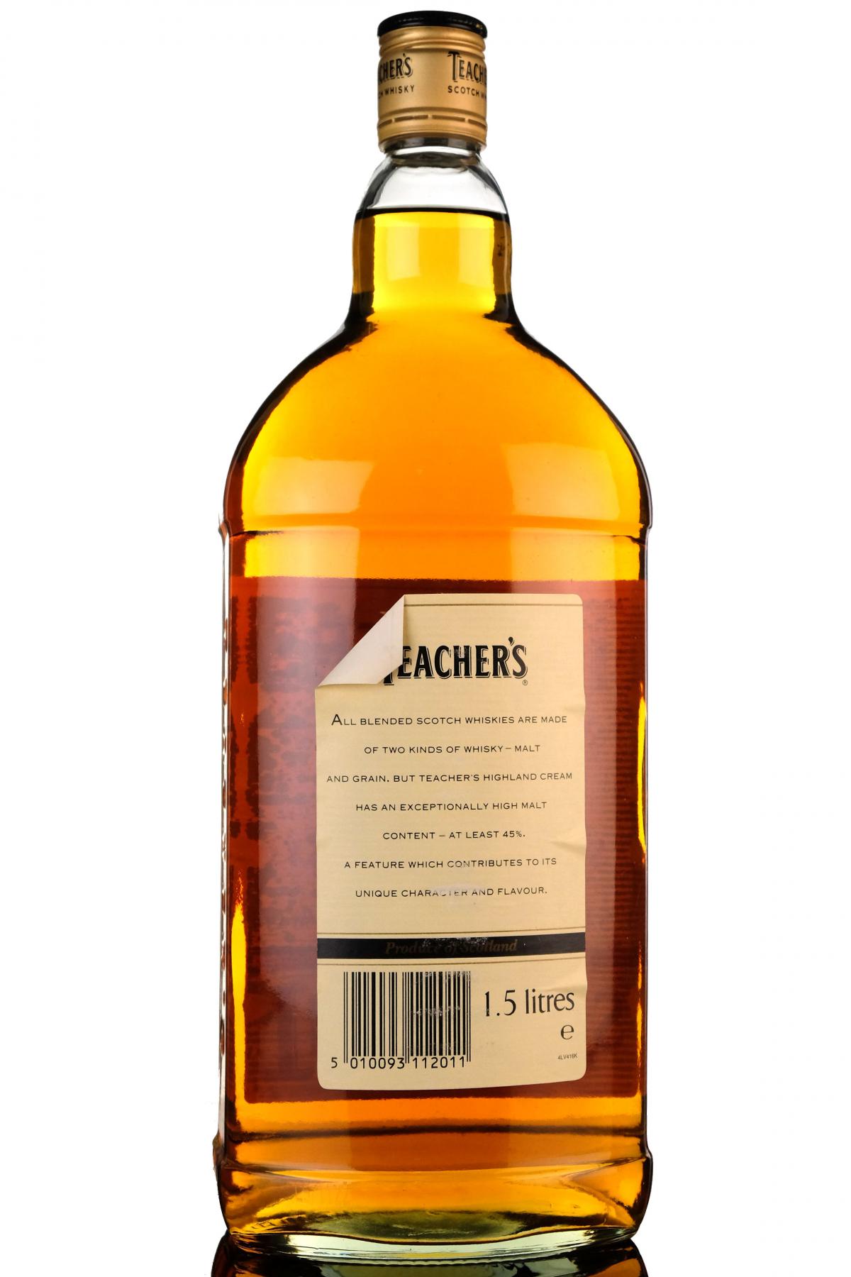 Teachers Highland Cream - 1.5 Litres