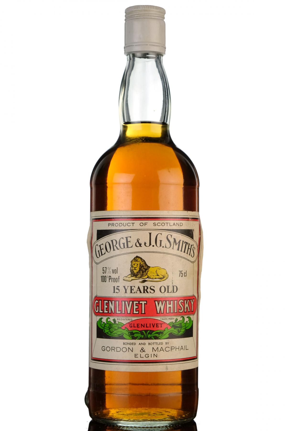 Glenlivet 15 Year Old - Gordon & MacPhail - 100 Proof