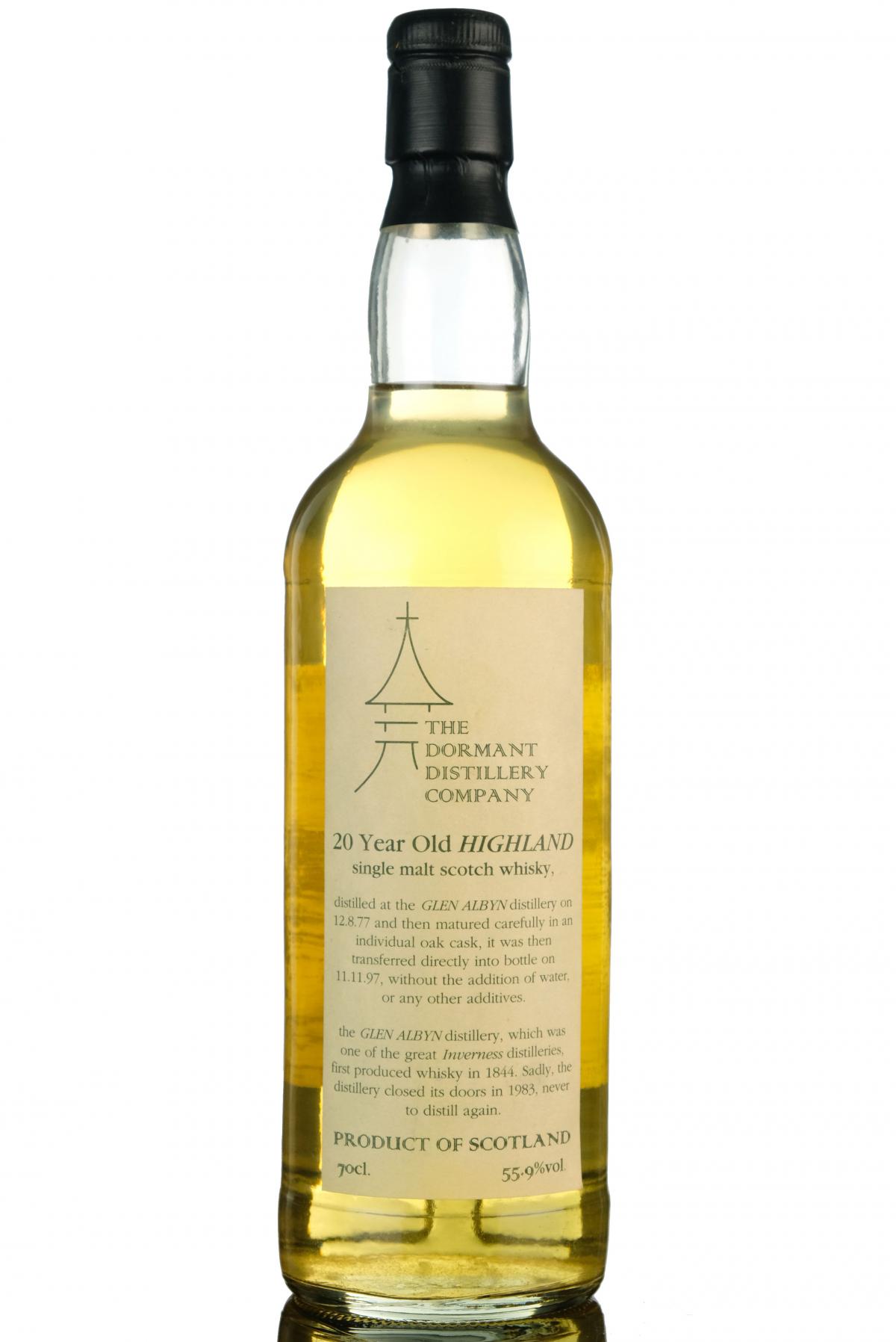 Glen Albyn 1977-1997 - 20 Year Old - Dormant Distillery Company
