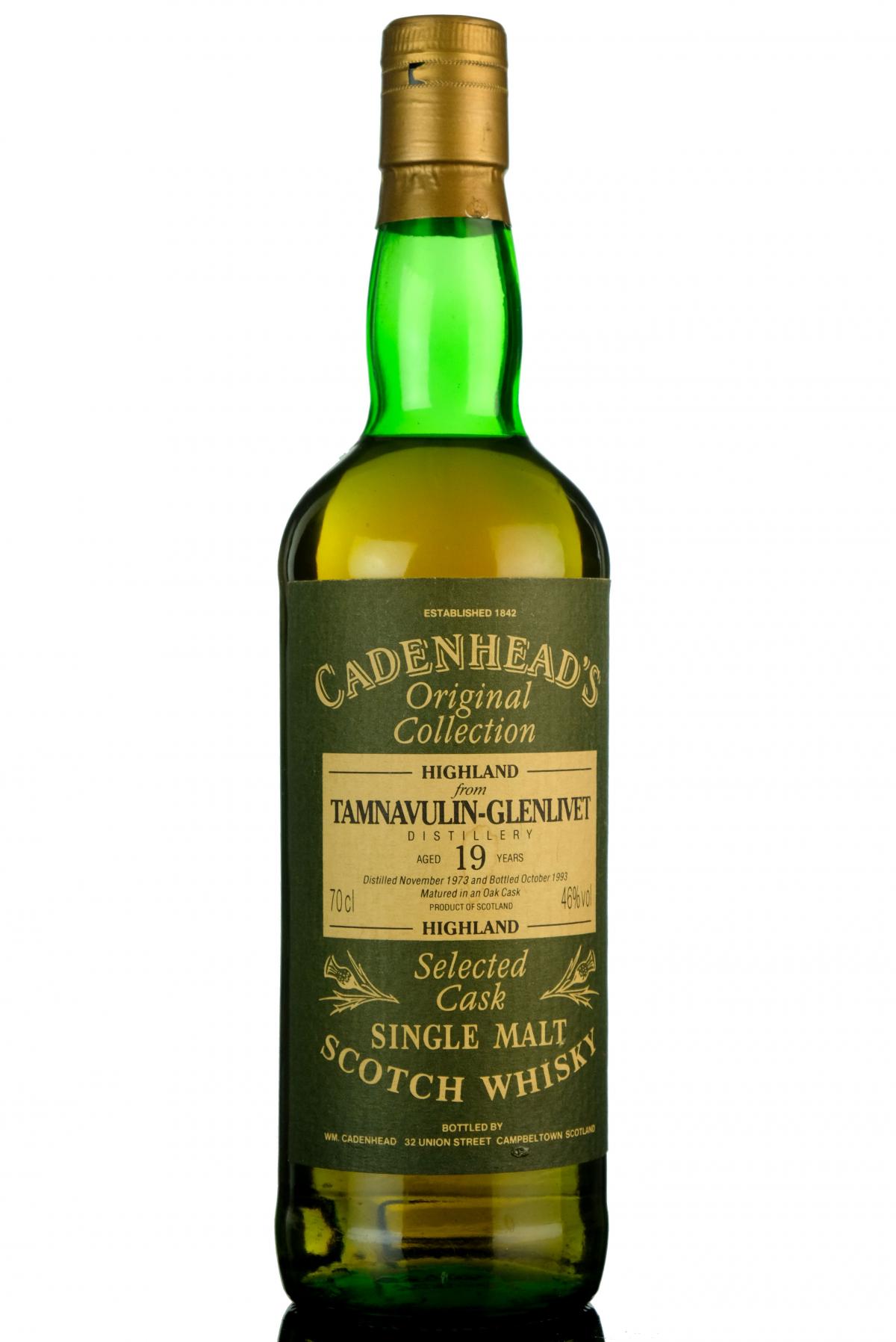 Tamnavulinglenlivet 1973 - 1993 19 Cadenheads Original Collection