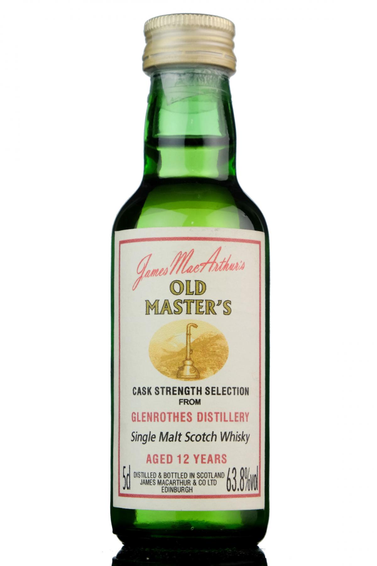 Glenrothes 12 Year Old - James MacArthur - Old Masters Miniature