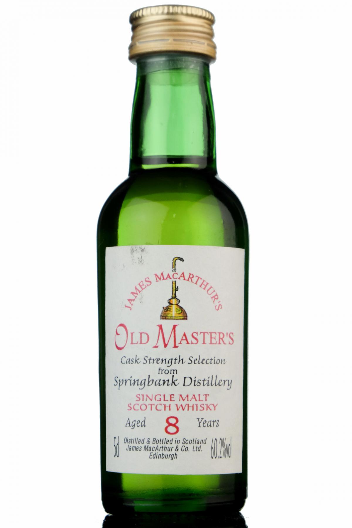 Springbank 8 Year Old - James MacArthur - Old Masters Miniature