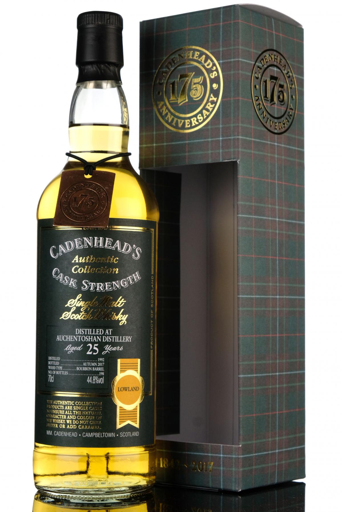 Auchentoshan 1992 - 2017 25 Cadenheads Authentic Collection 175th Anniversary