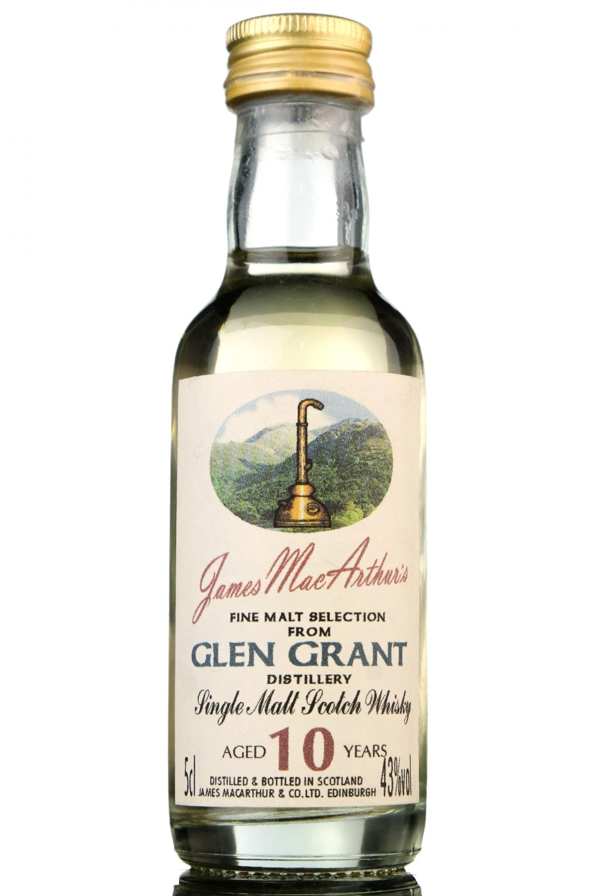 Glen Grant 10 Year Old - James MacArthur - Fine Malt Selection Miniature
