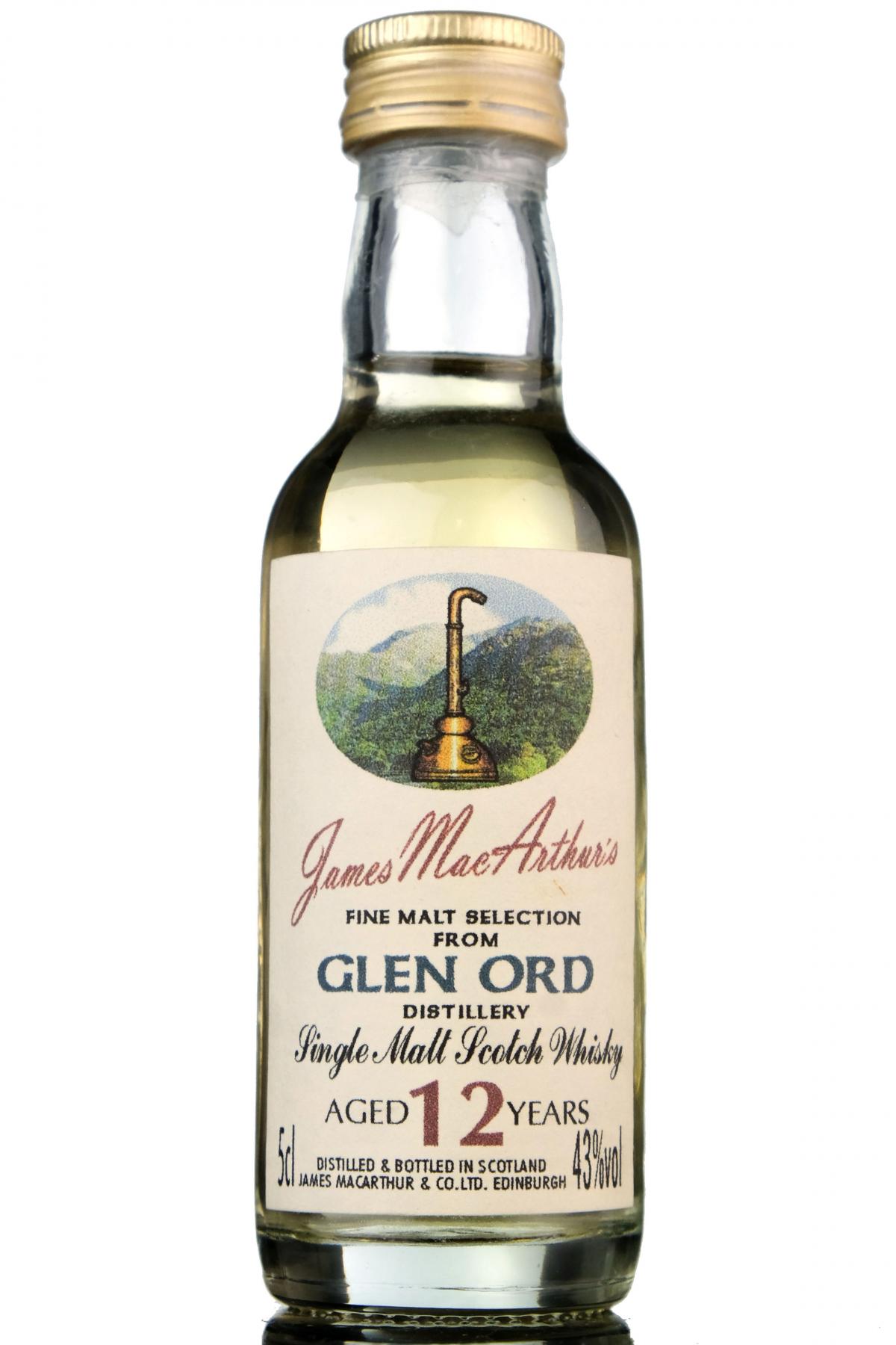 Glen Ord 12 Year Old - James MacArthur - Fine Malt Selection Miniature