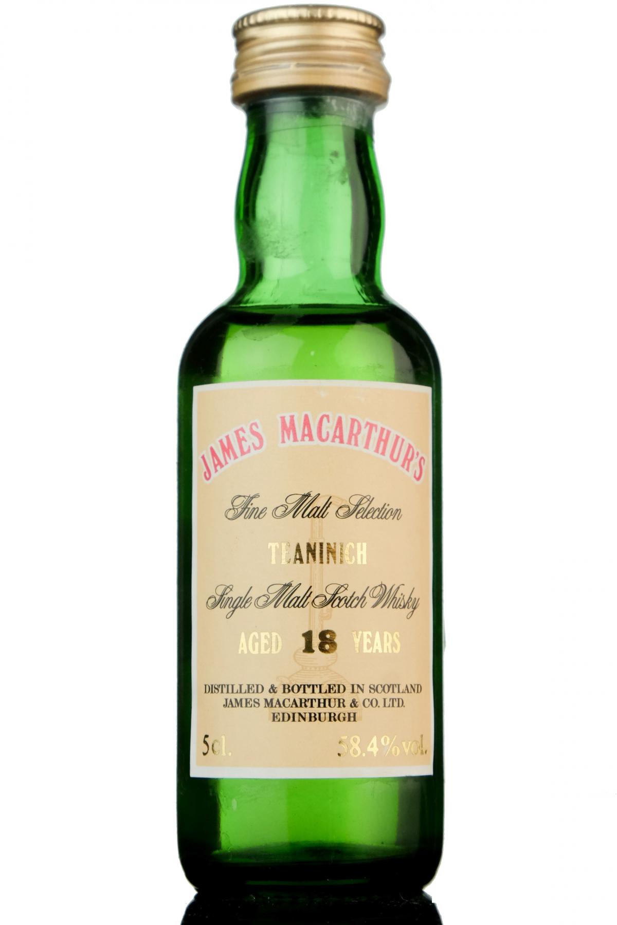 Teaninich 18 Year Old - James MacArthur - Fine Malt Selection Miniature
