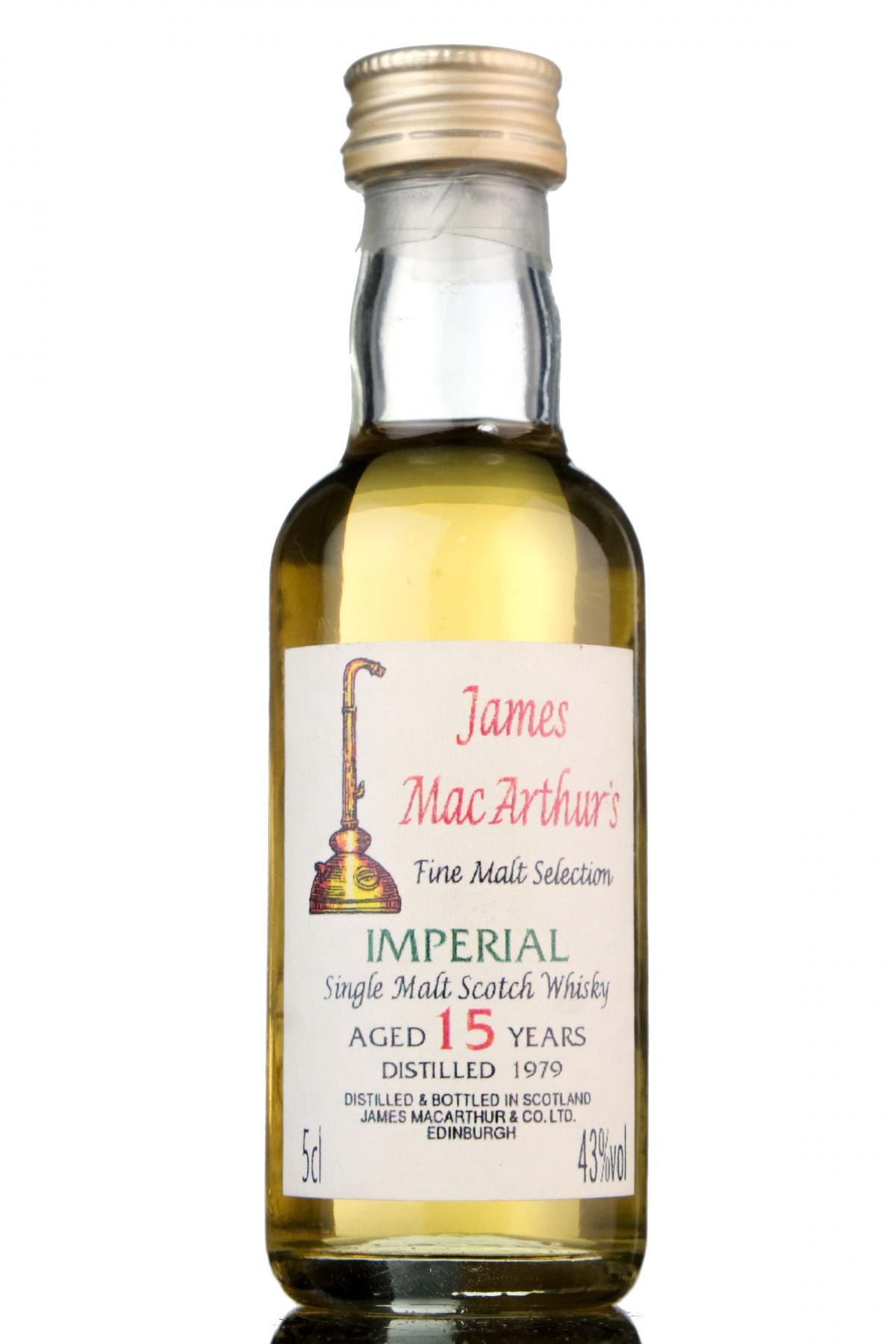 Imperial 1979 - 15 Year Old - James MacArthur - Fine Malt Selection Miniature