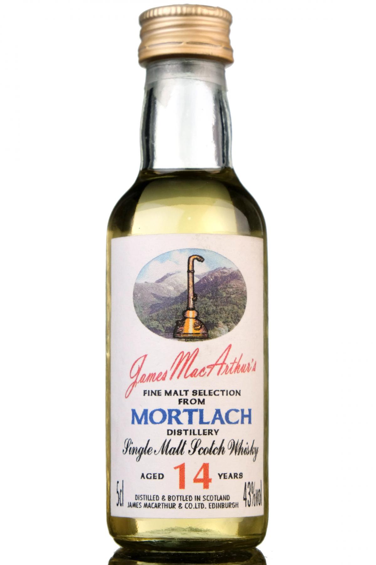 Mortlach 14 Year Old - James MacArthur - Fine Malt Selection Miniature