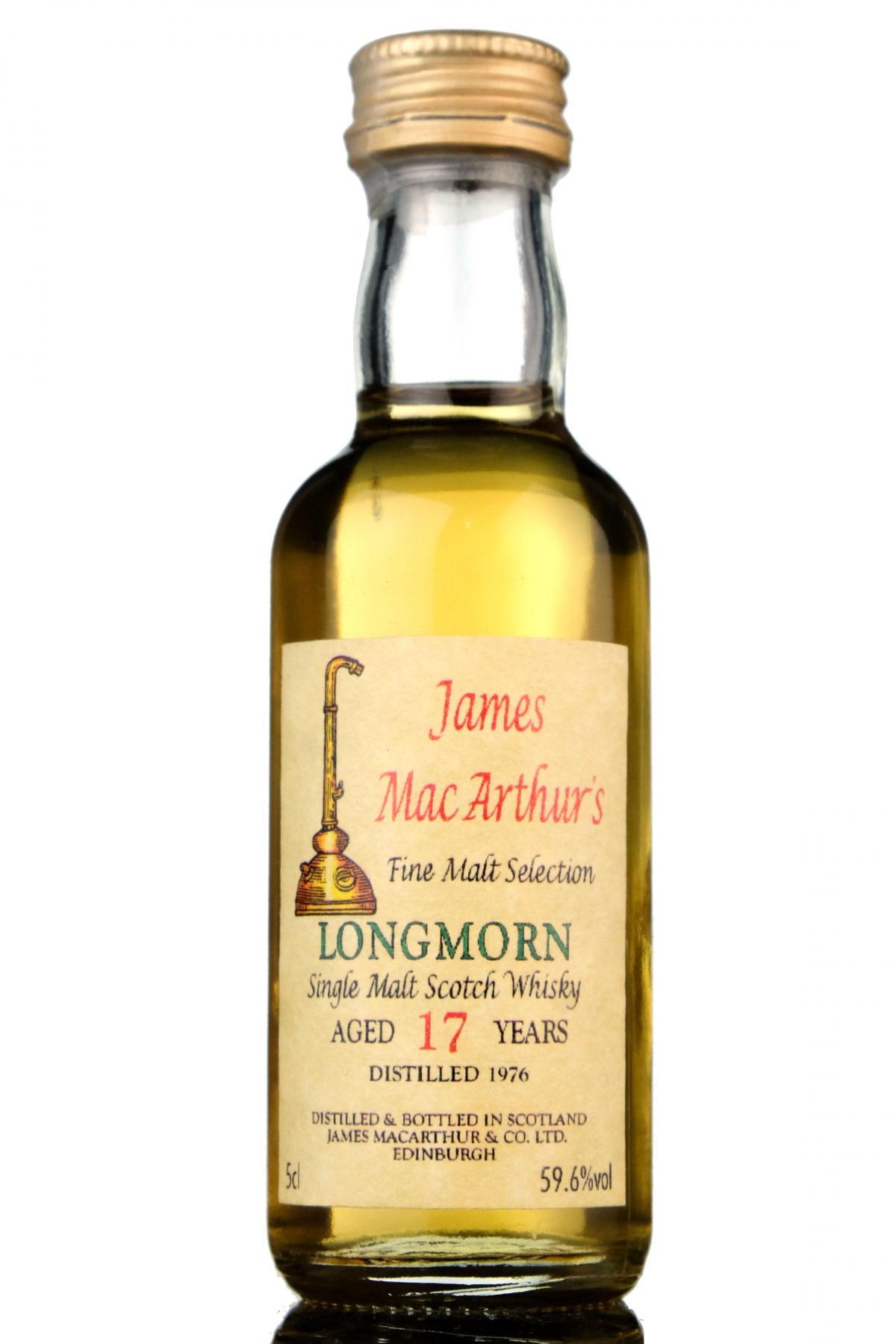 Longmorn 1976  - 17 Year Old - James MacArthur - Fine Malt Selection Miniature