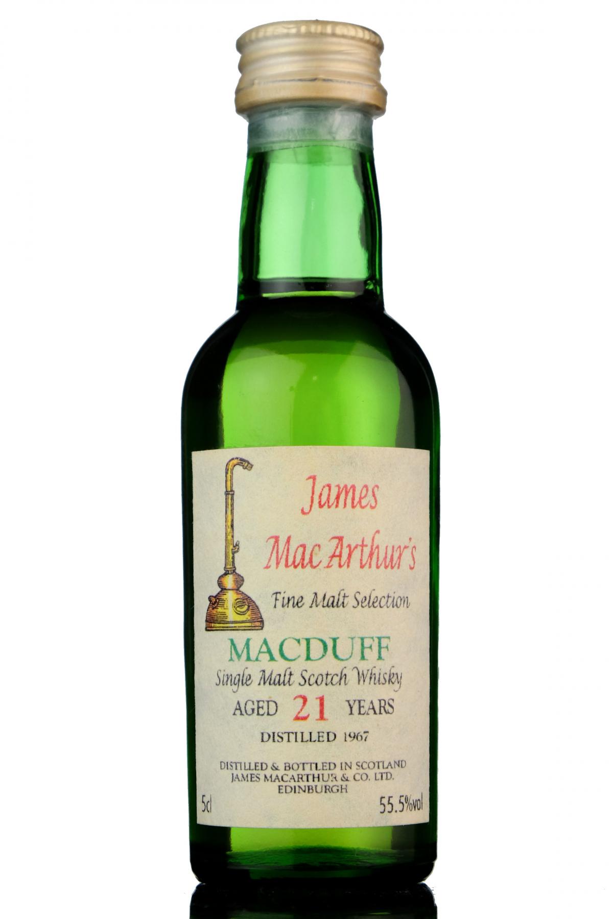 Macduff 1967 - 21 Year Old - James MacArthur - Fine Malt Selection Miniature