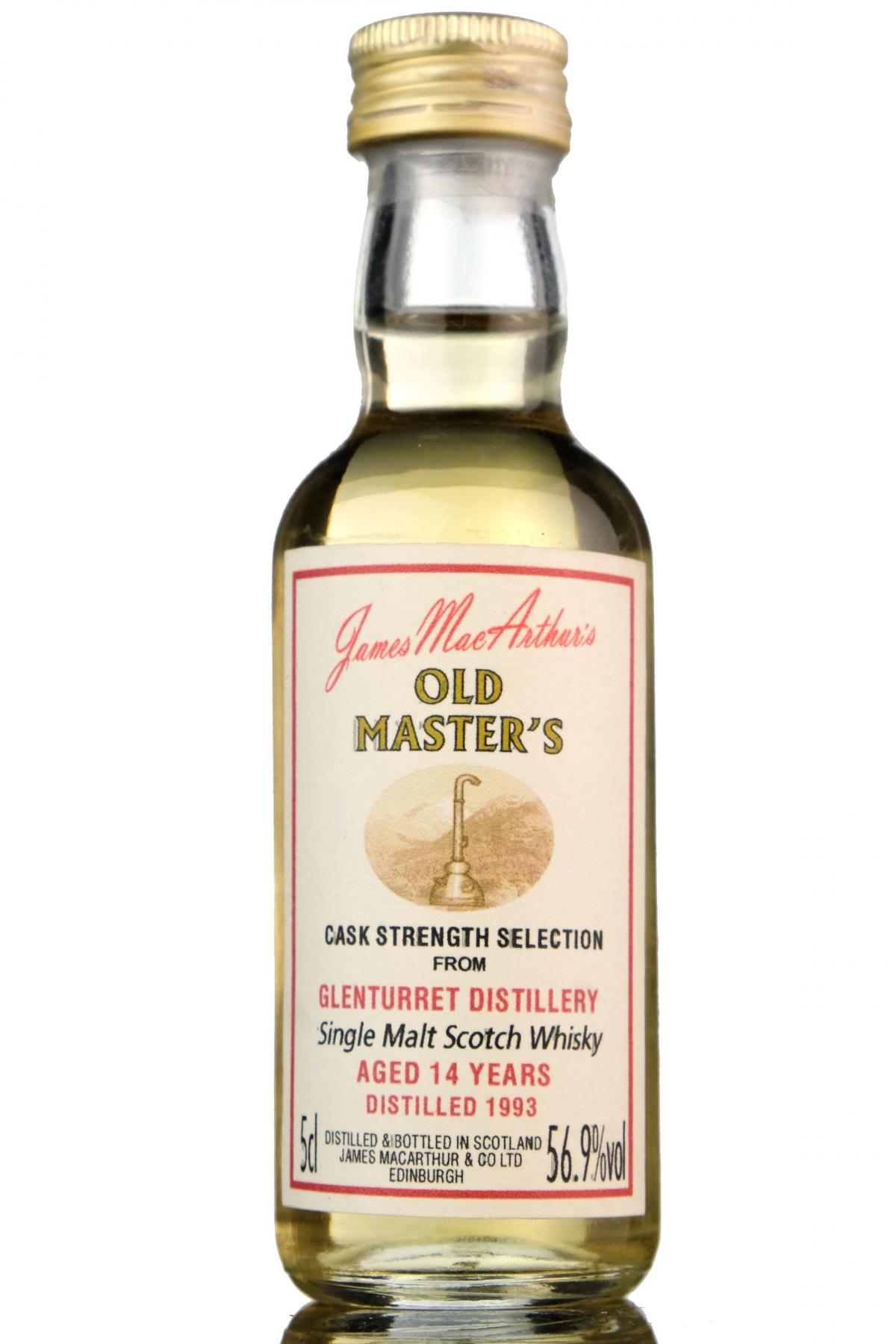 Glenturret 1993 - 14 Year Old - James MacArthur - Old Masters Miniature