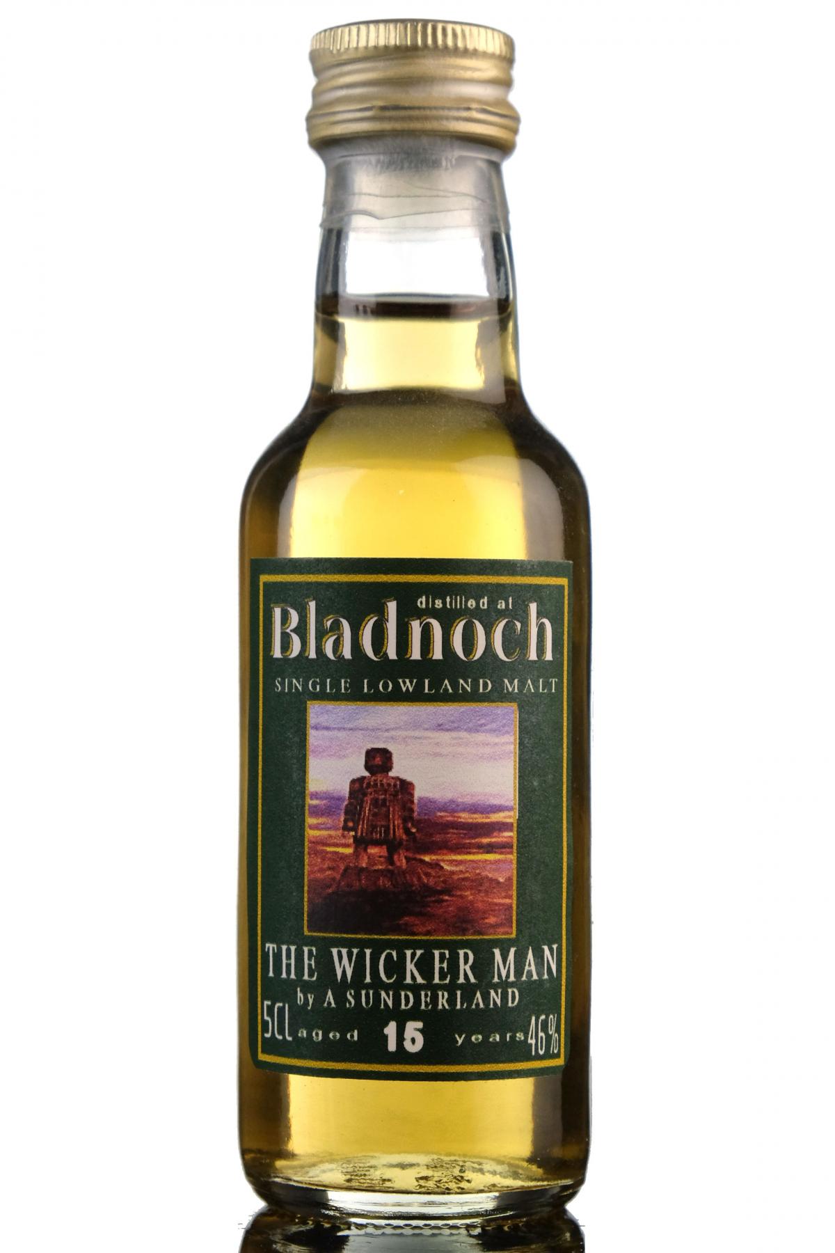 Bladnoch 15 Year Old - The Wicker Man Miniature