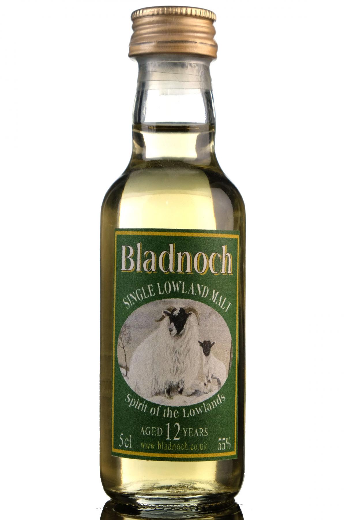 Bladnoch 12 Year Old - Spirit of the Lowlands - 55% - Miniature