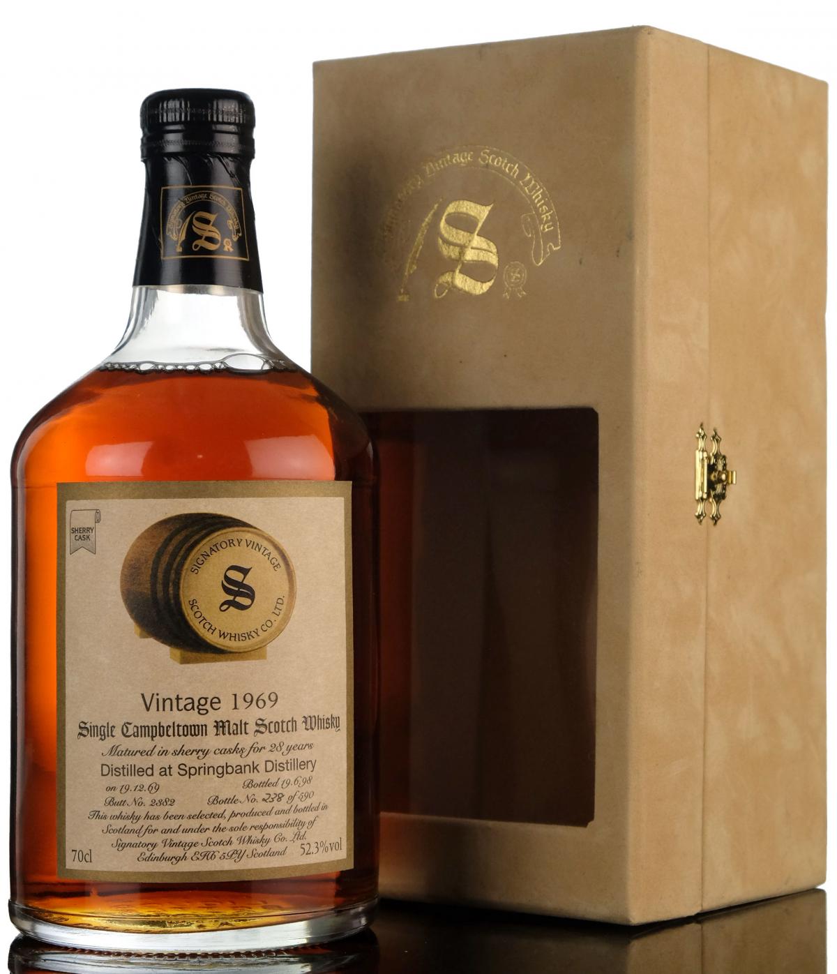 Springbank 1969-1998 - 28 Year Old - Signatory Vintage